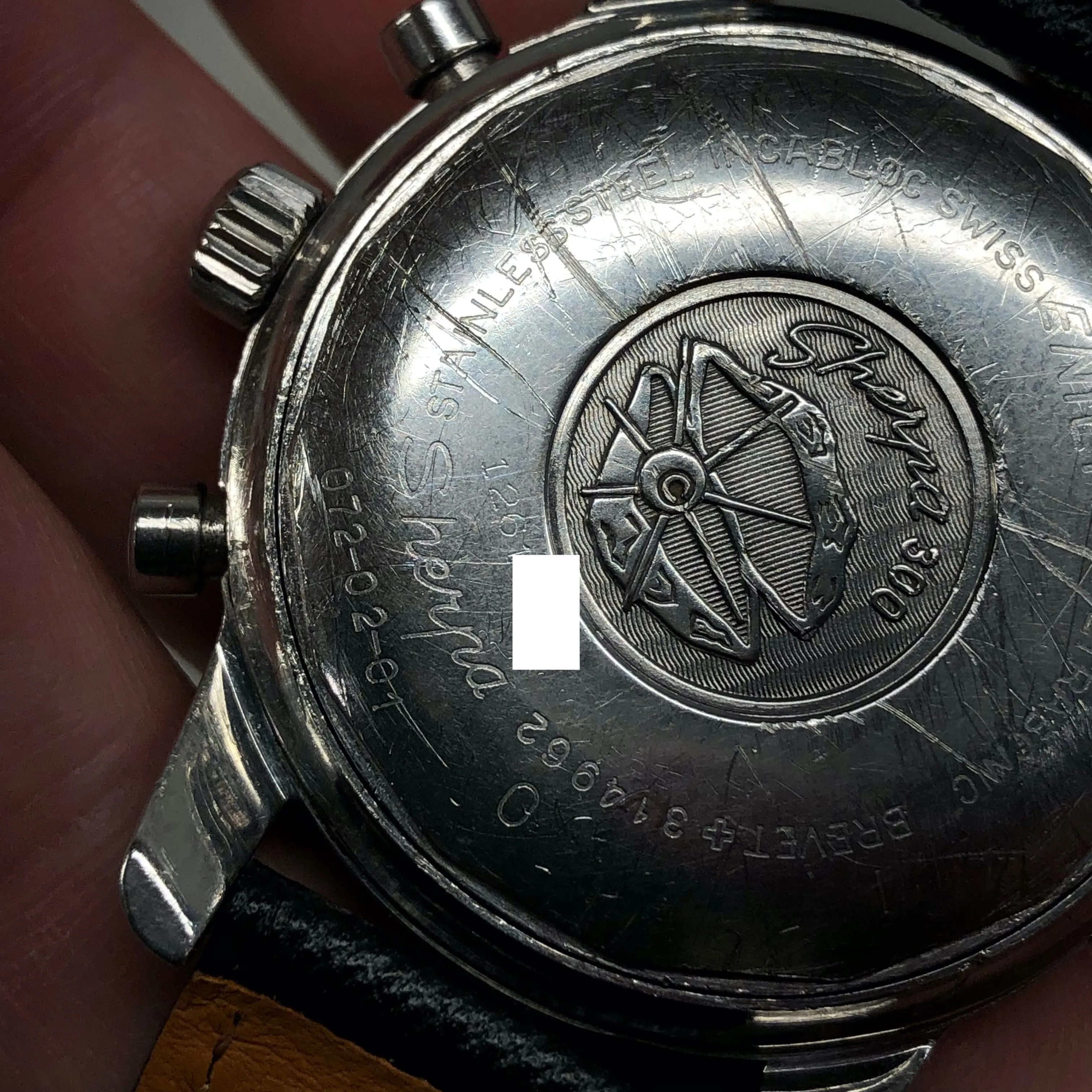 1960s Enicar Sherpa Graph Mk IV 072-02-01 Valjoux 72 Chronograph Wristwatch