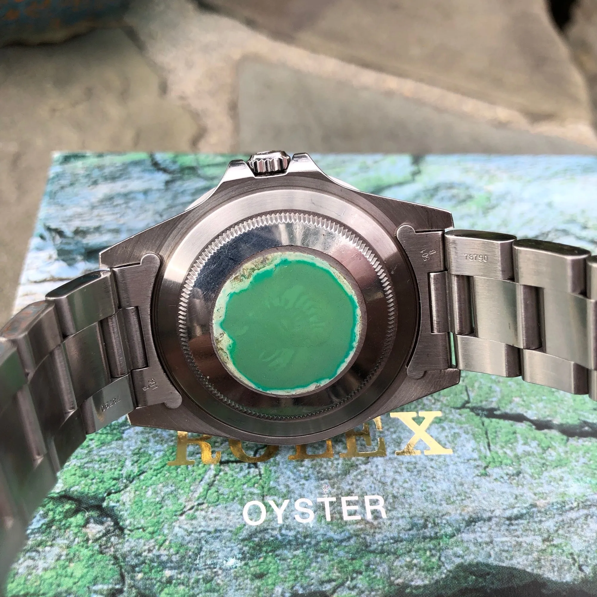 1997 Rolex GMT Master 16700 Stainless Steel Pepsi "U" Serial Caliber 3175 Wristwatch Box Papers