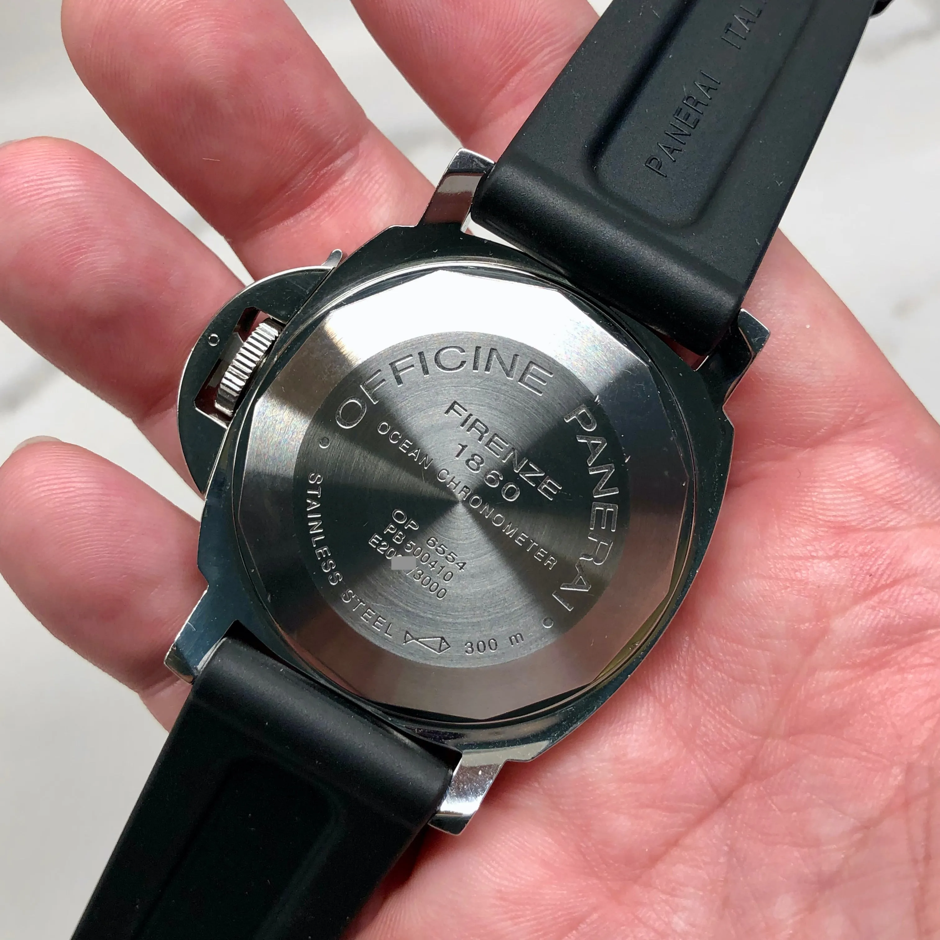 2002 Panerai Luminor GMT PAM 88 Automatic Stainless Steel 44mm Wristwatch