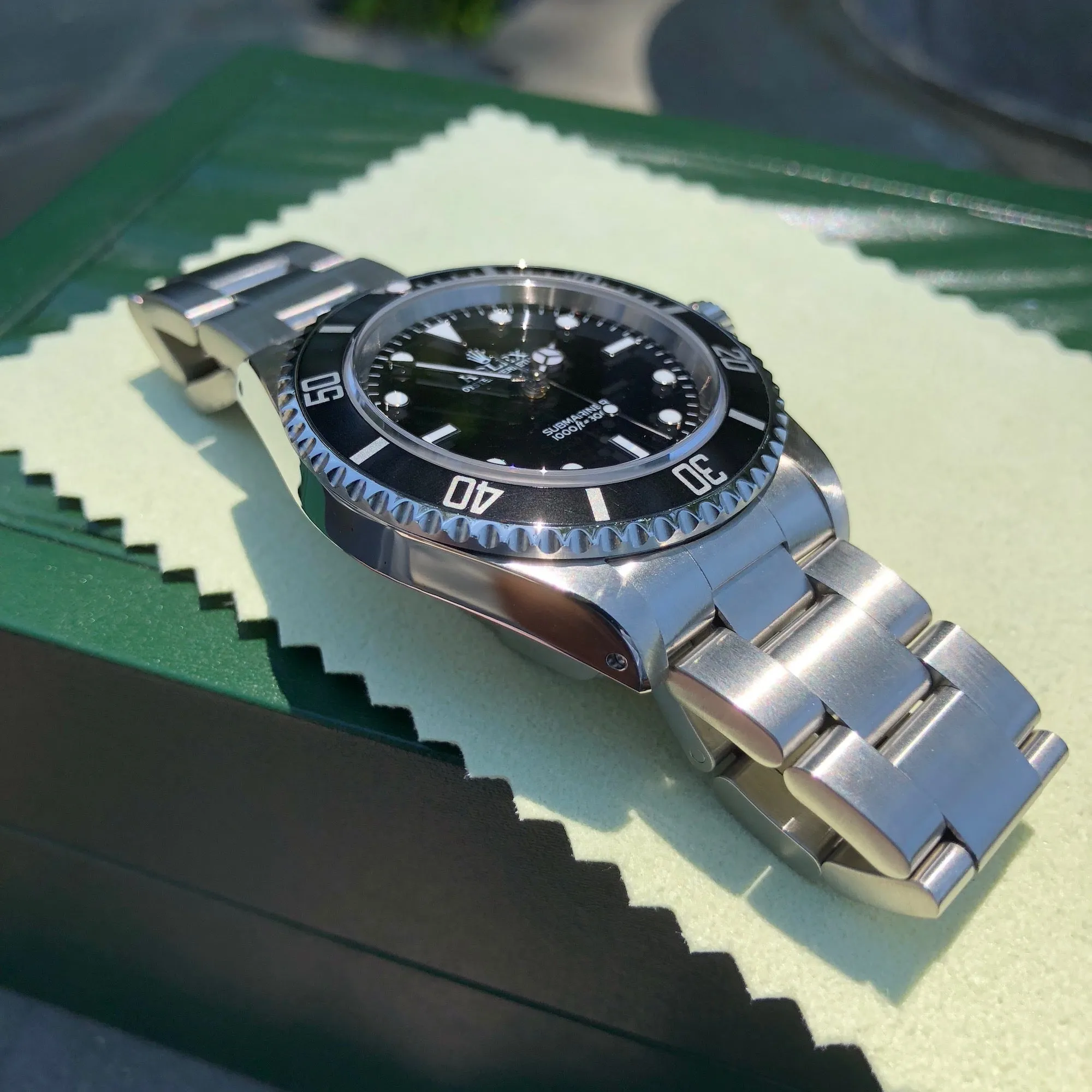 2007 Rolex Submariner 14060 No Date Stainless Steel Wristwatch Box & Papers