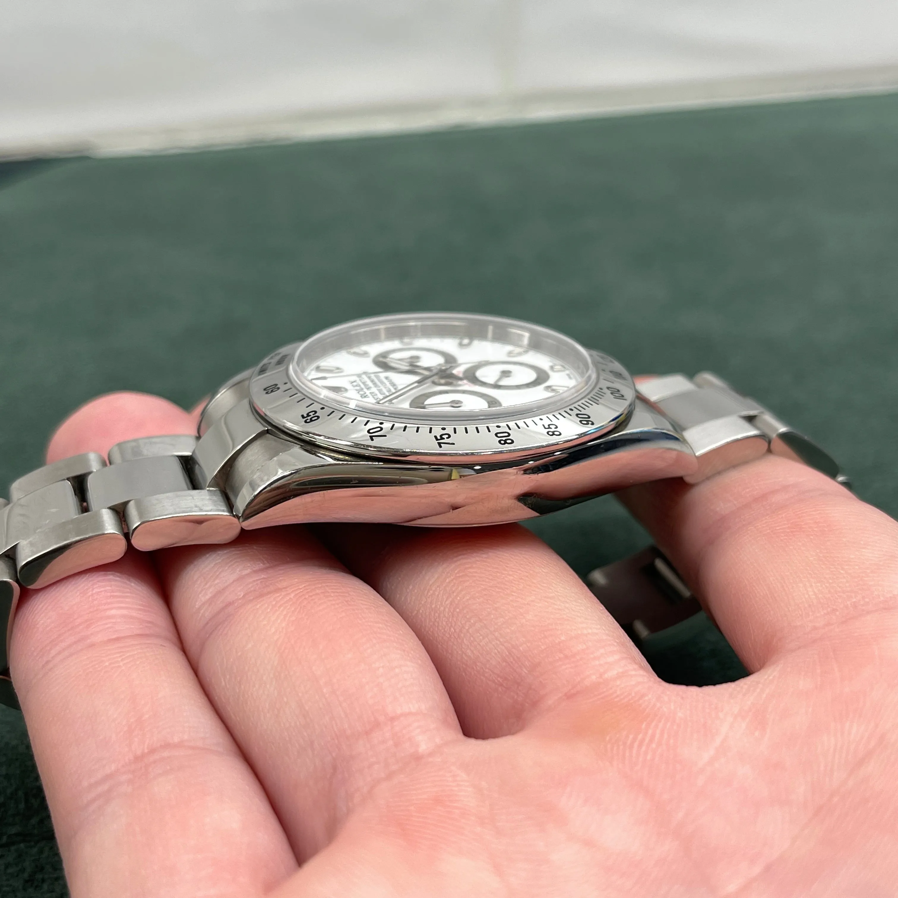 2008 Rolex Daytona Cosmograph 116520 White Steel Oyster Automatic Chronograph