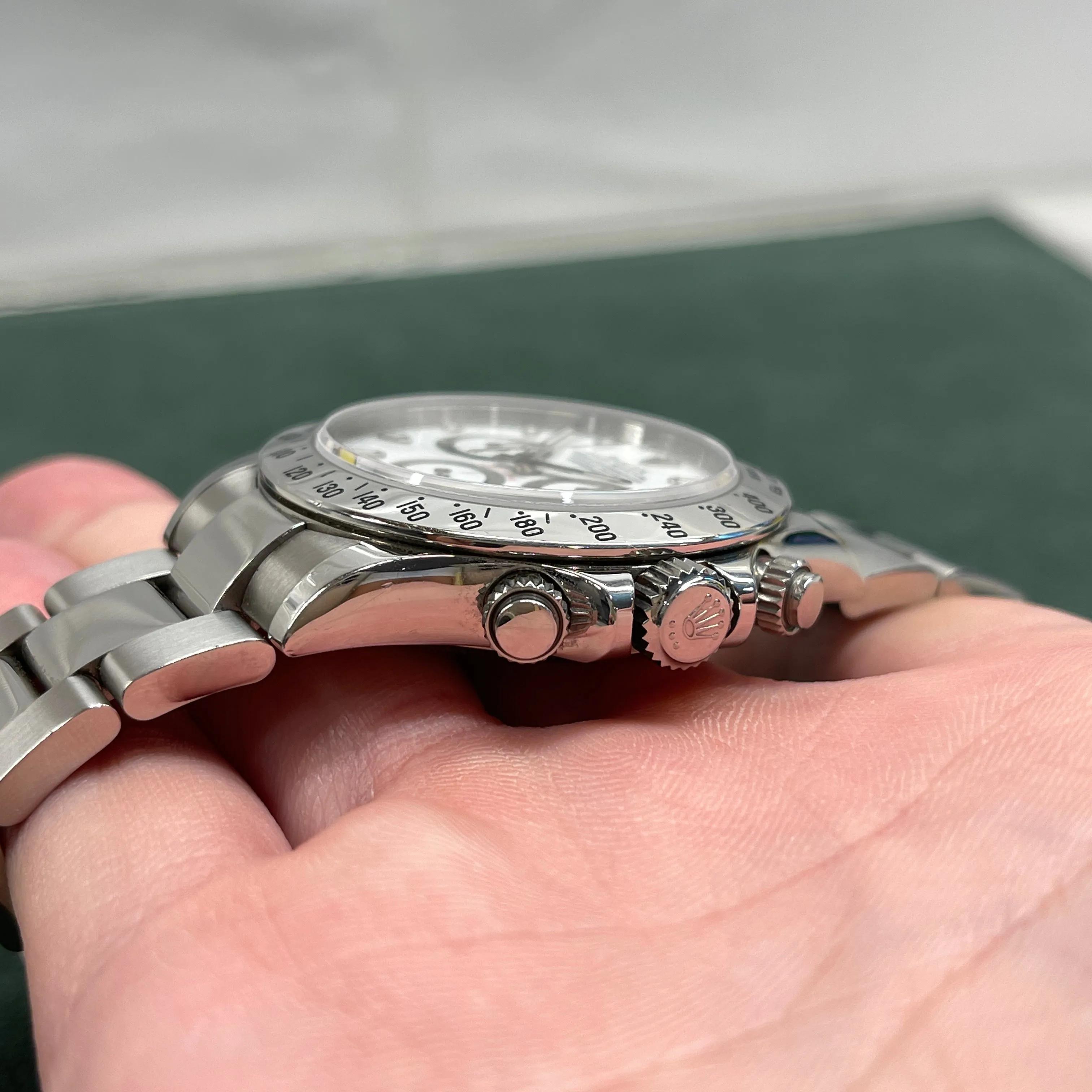 2008 Rolex Daytona Cosmograph 116520 White Steel Oyster Automatic Chronograph