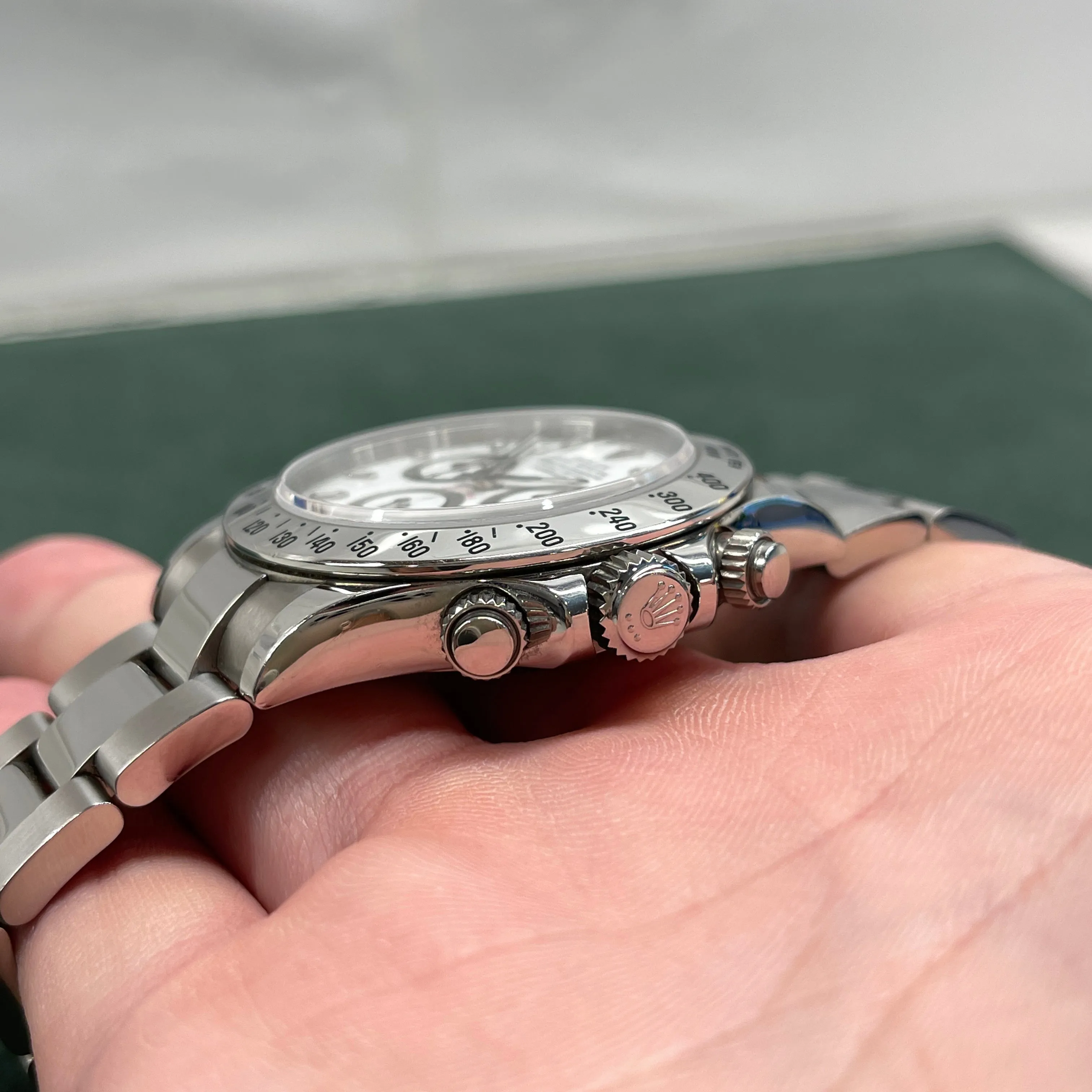 2008 Rolex Daytona Cosmograph 116520 White Steel Oyster Automatic Chronograph