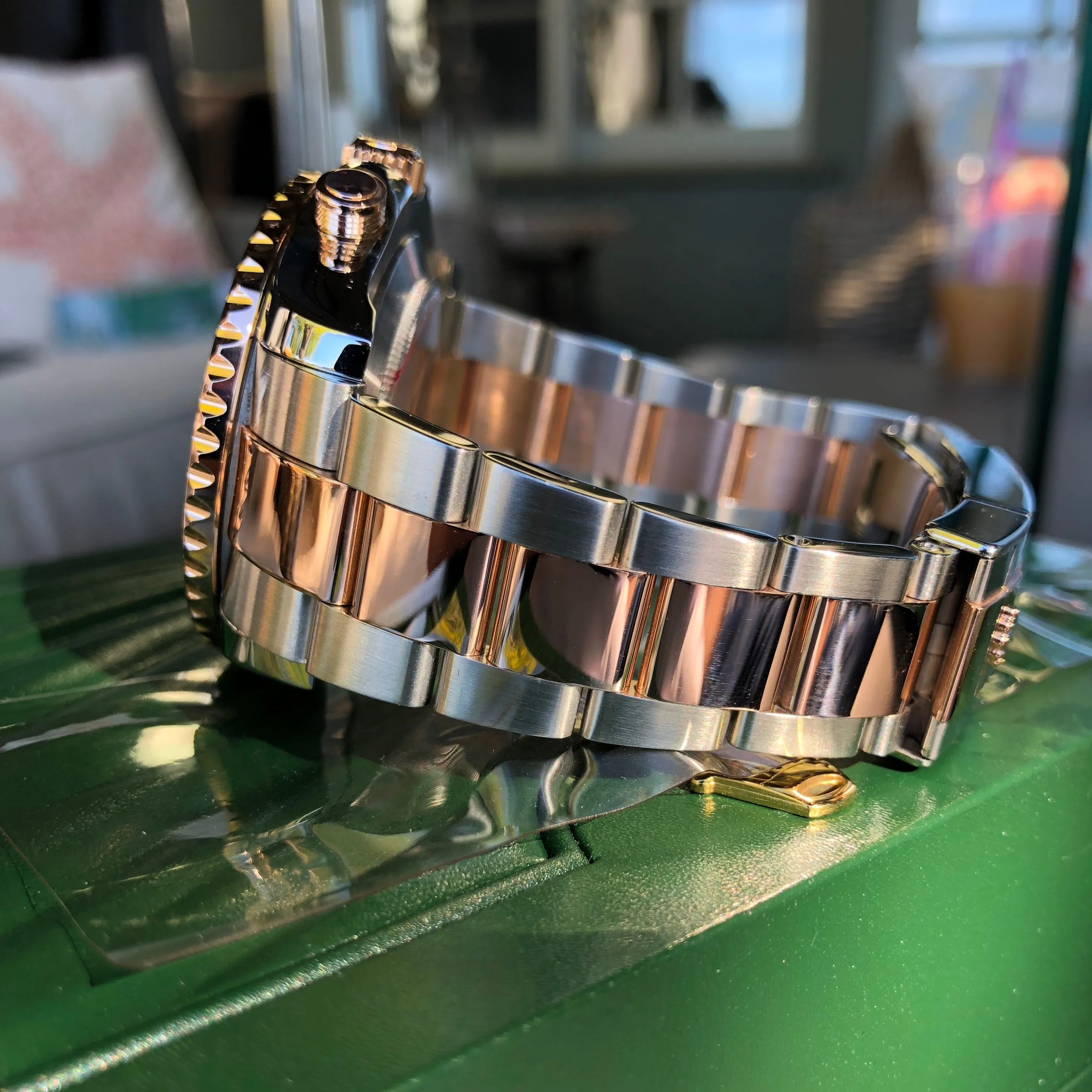 2009 Rolex Yachtmaster II 116681 Oyster Perpetual Two Tone Steel Rose Gold Ceramic 44mm Wristwatch