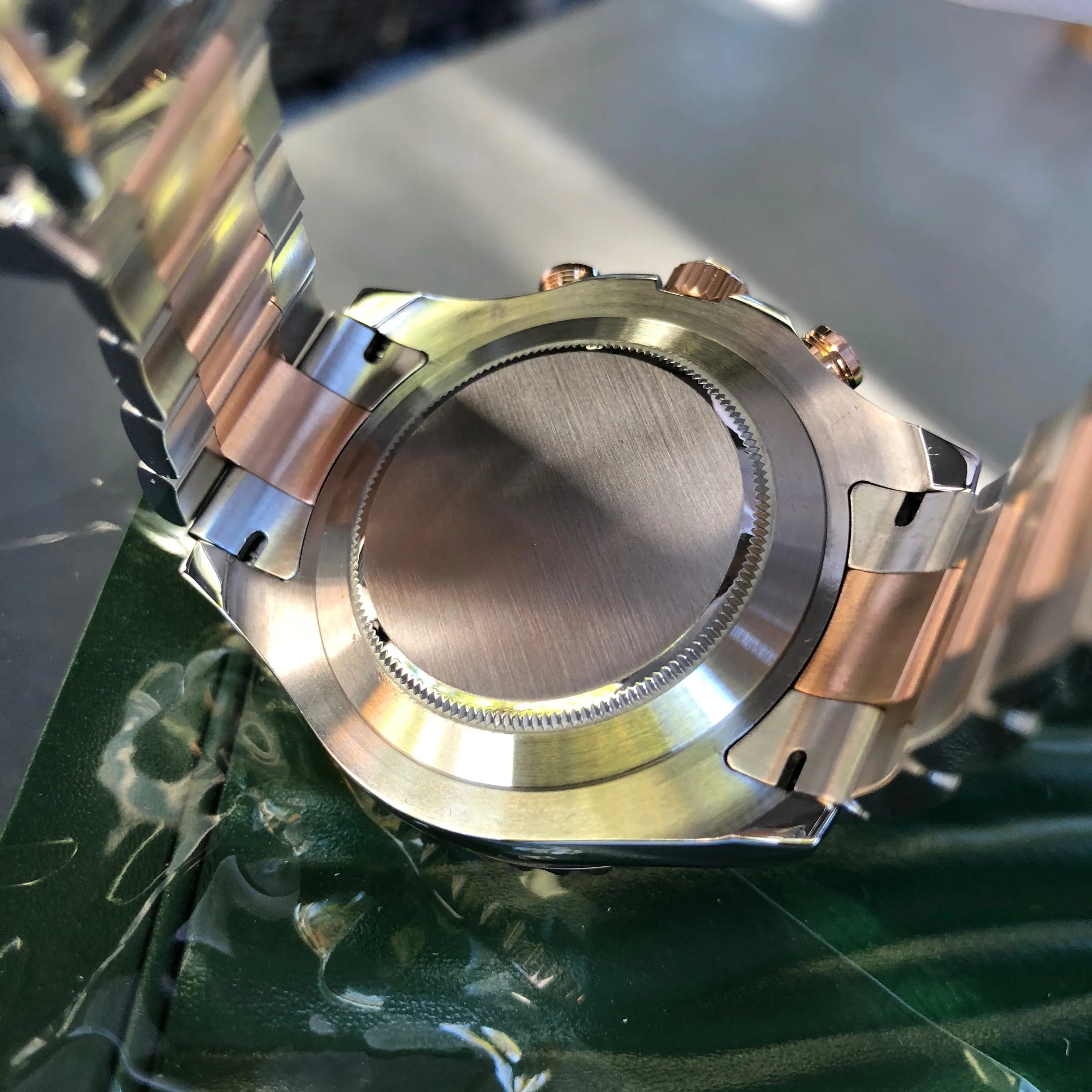 2009 Rolex Yachtmaster II 116681 Oyster Perpetual Two Tone Steel Rose Gold Ceramic 44mm Wristwatch