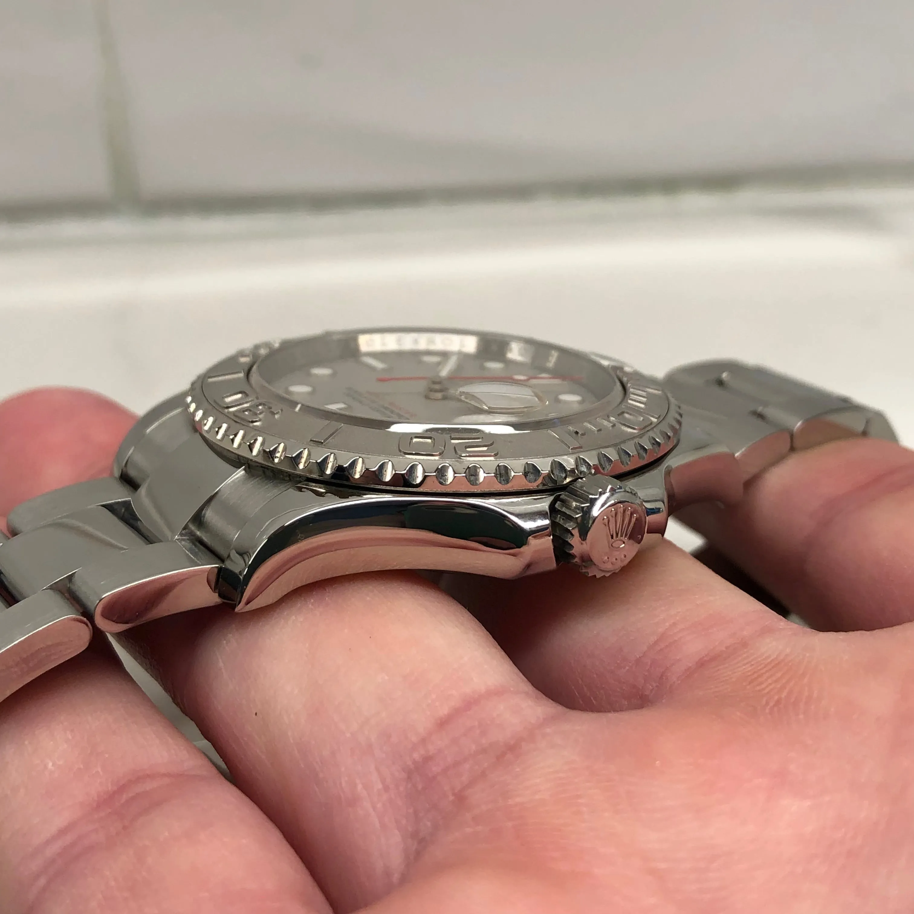 2012 Rolex Yacht-Master 116622 Platinum 40mm Steel Oyster Automatic Wristwatch