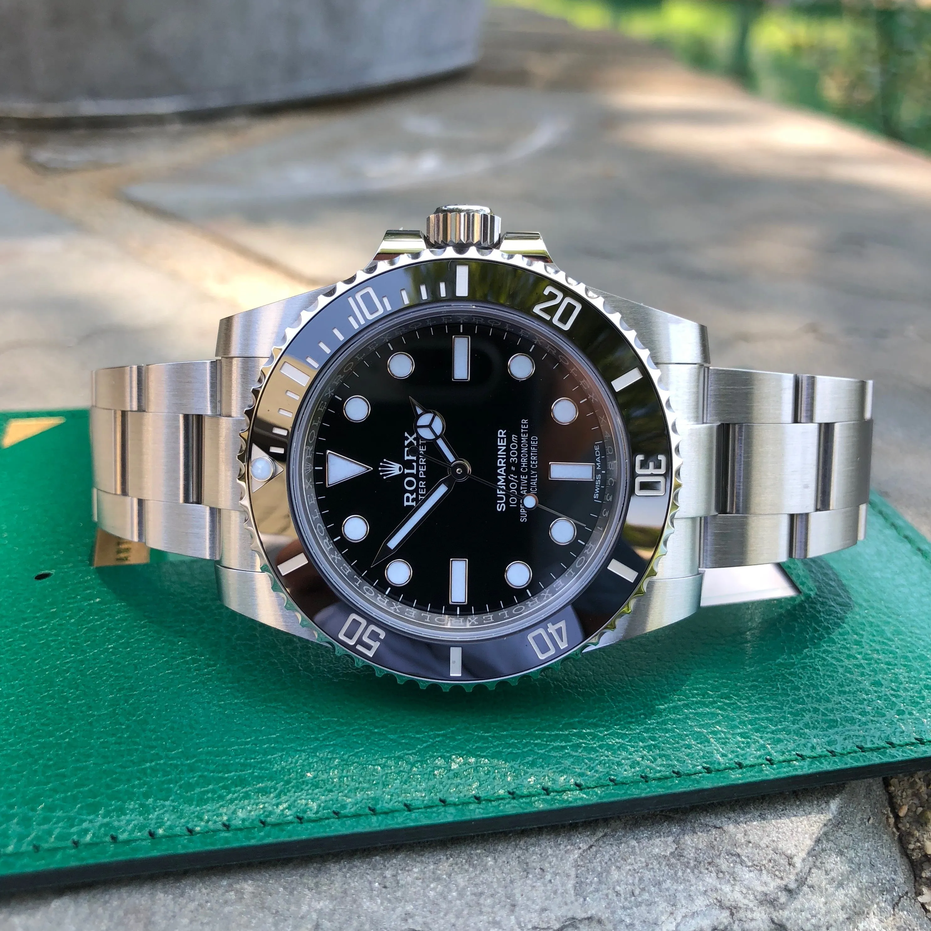 2018 Rolex Submariner 114060 No Date Stainless Steel Ceramic Wristwatch Box Papers