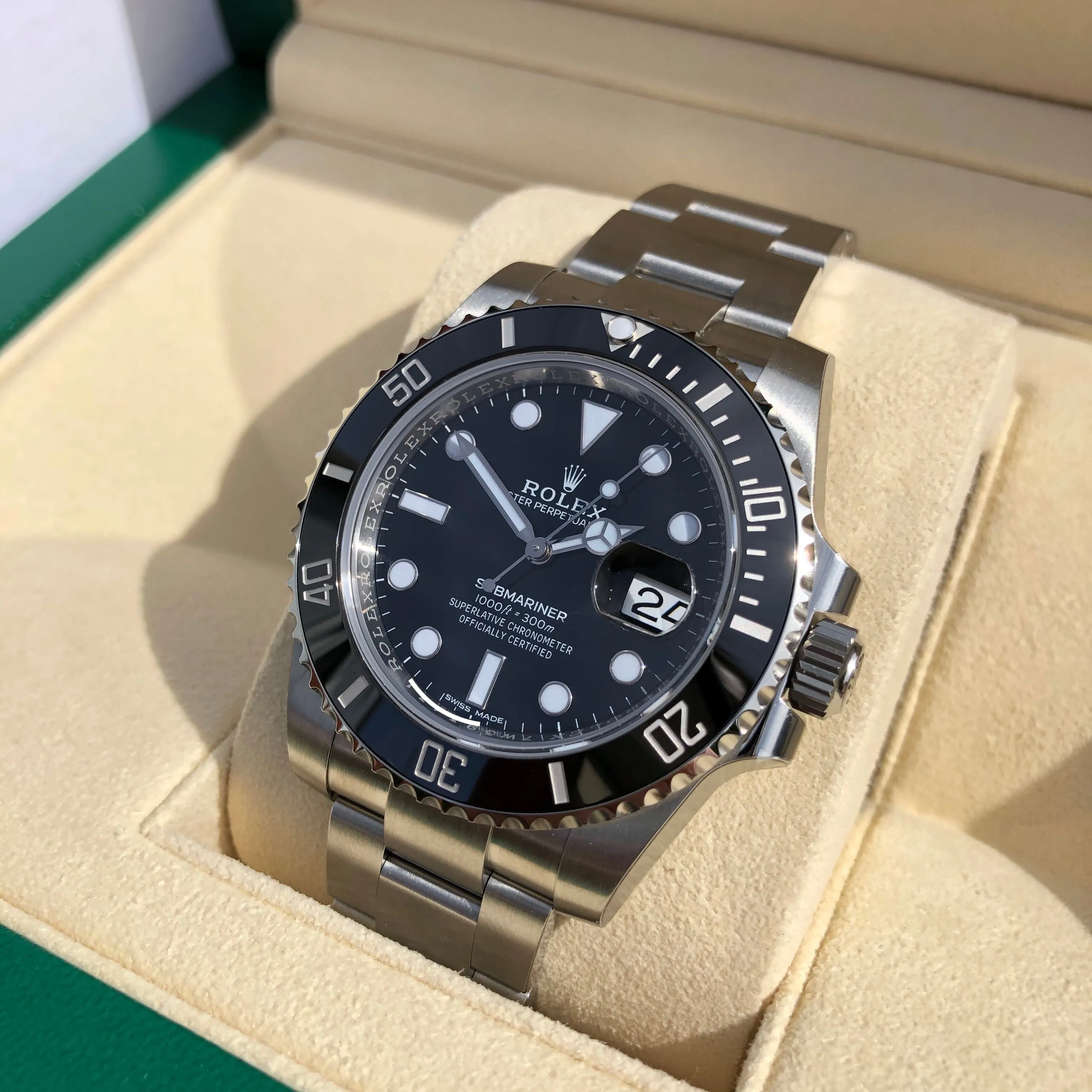 2018 Rolex Submariner Date 116610LN Steel Ceramic Wristwatch New Factory Wrapped Box Papers