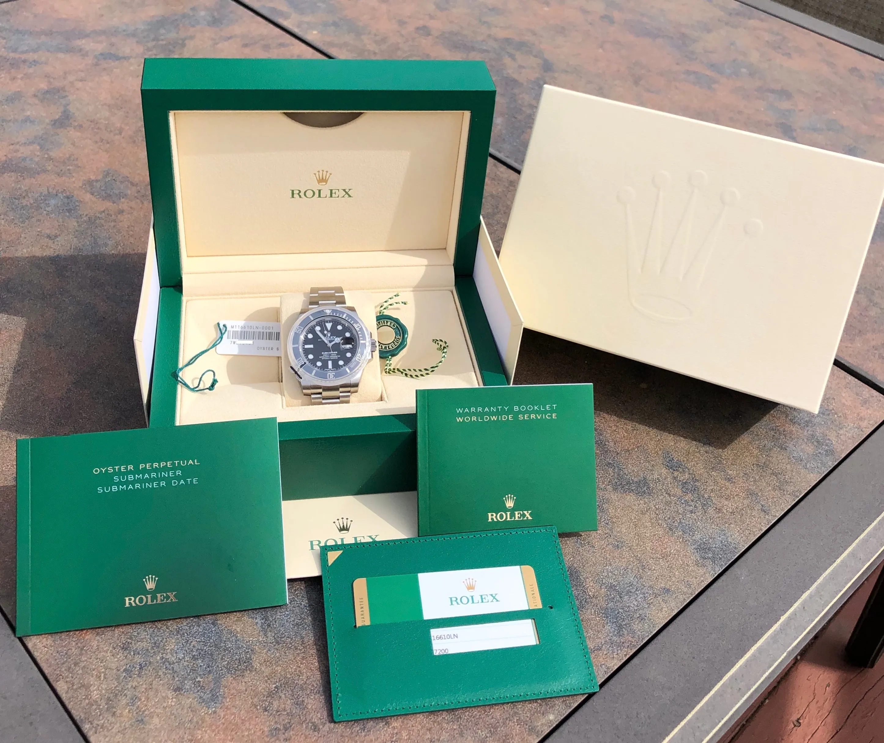 2018 Rolex Submariner Date 116610LN Steel Ceramic Wristwatch New Factory Wrapped Box Papers