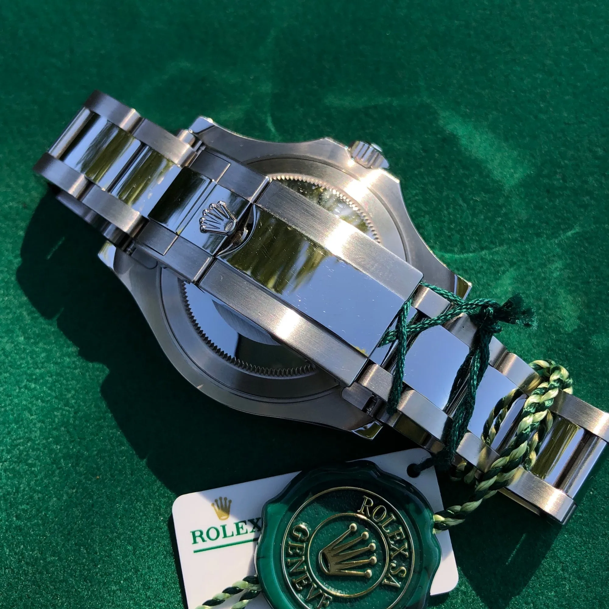 2019 Rolex Yachtmaster 116622 Platinum Rhodium 40mm Steel Oyster Wristwatch Box Papers