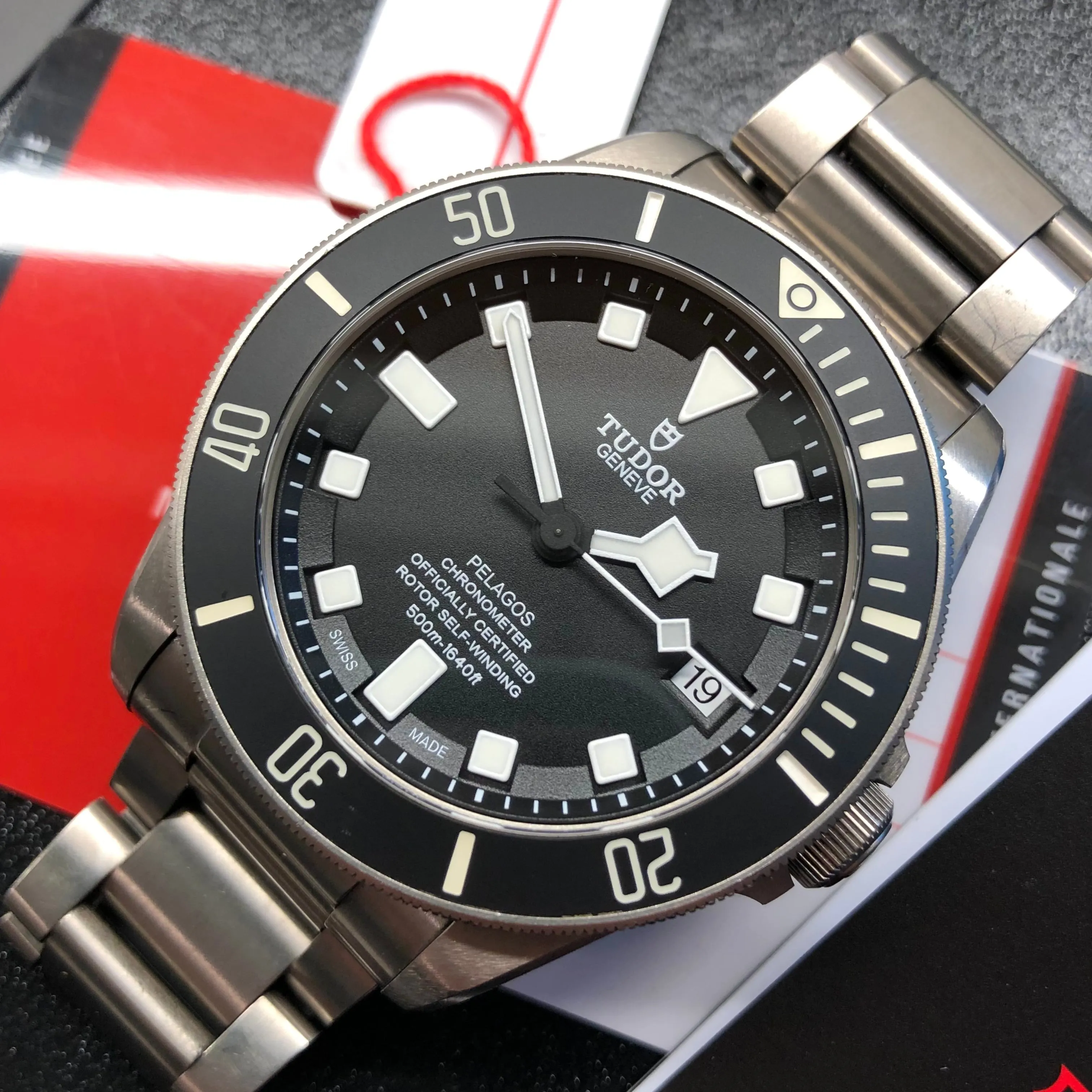 2020 Tudor Pelagos 25600TN Titanium Automatic 42mm Black Wristwatch with Box and Papers