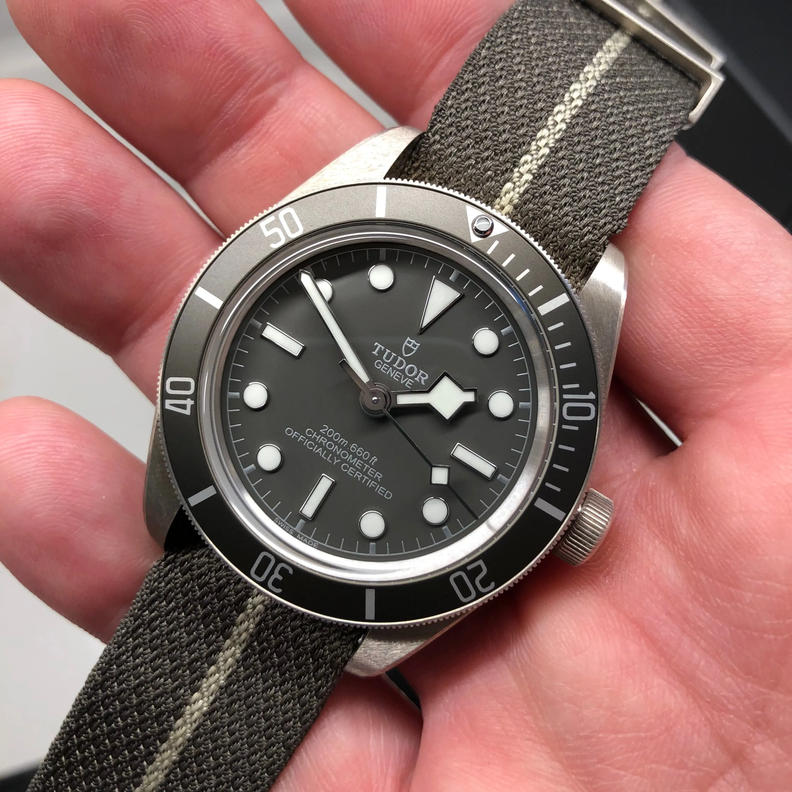 2021 Tudor Black Bay Fifty Eight 925 79010SG Sterling Silver Automatic Wristwatch Box and Papers Wrapped