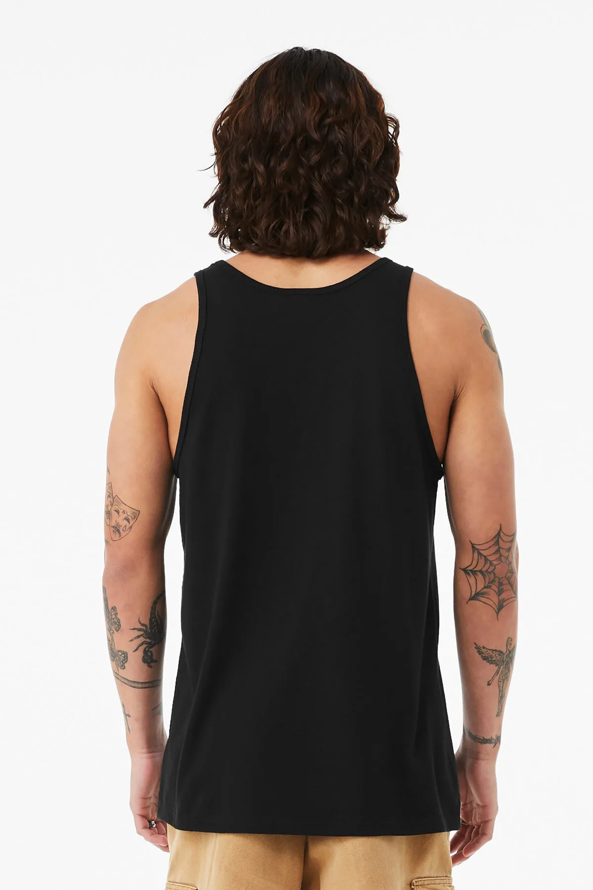 BELLA CANVAS Unisex Heather CVC Tank BC3480CVC Solid Black Blend