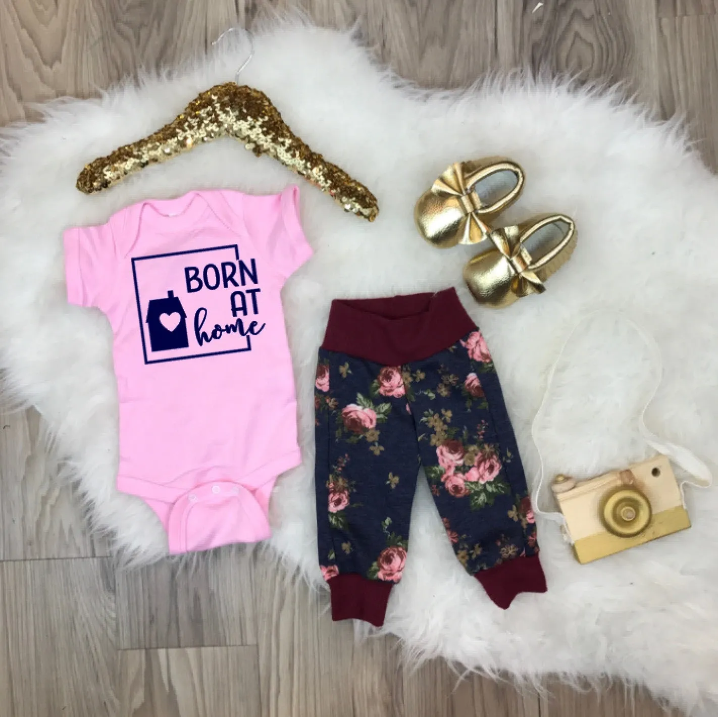 Born At Home Home-Birth Baby Bodysuit or Shirt