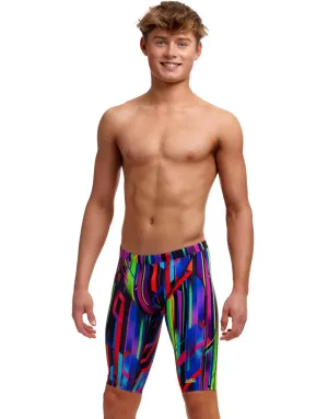 Boys Baby Beamer Swim Training Jammer - Black/Multi
