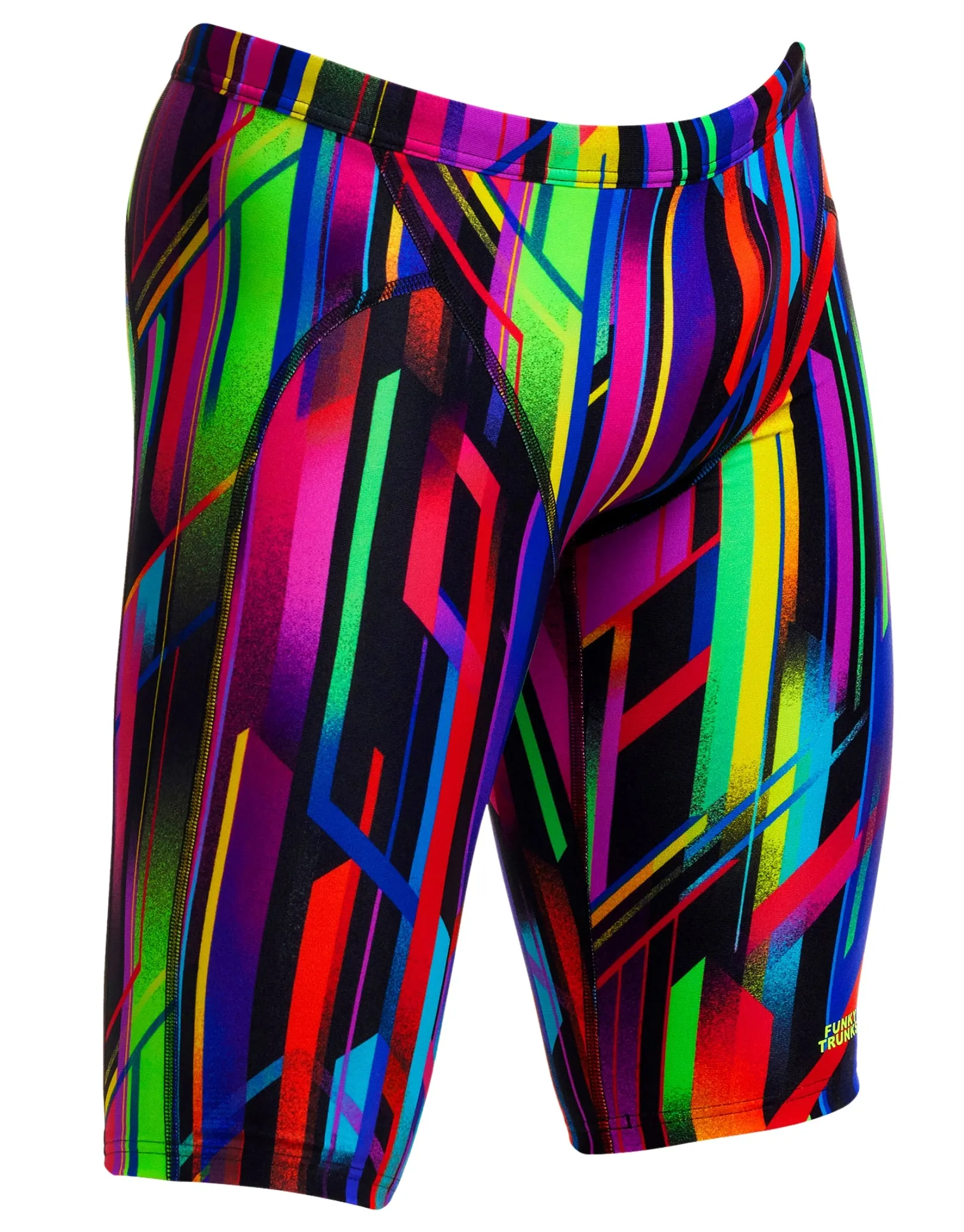 Boys Baby Beamer Swim Training Jammer - Black/Multi