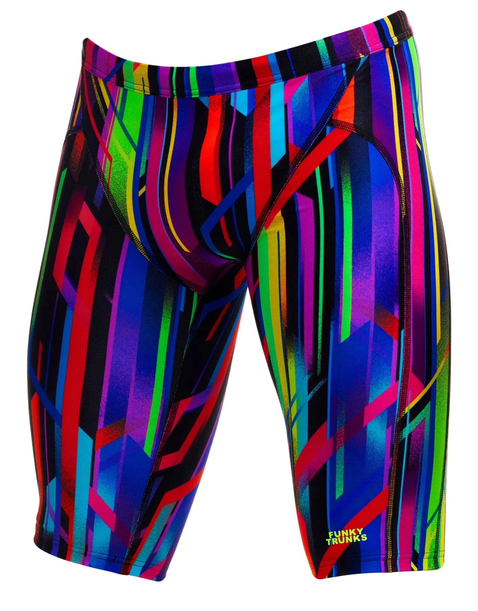 Boys Baby Beamer Swim Training Jammer - Black/Multi