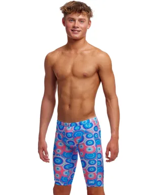 Boys Bundjalung Blue Swim Training Jammer - Blue/Pink
