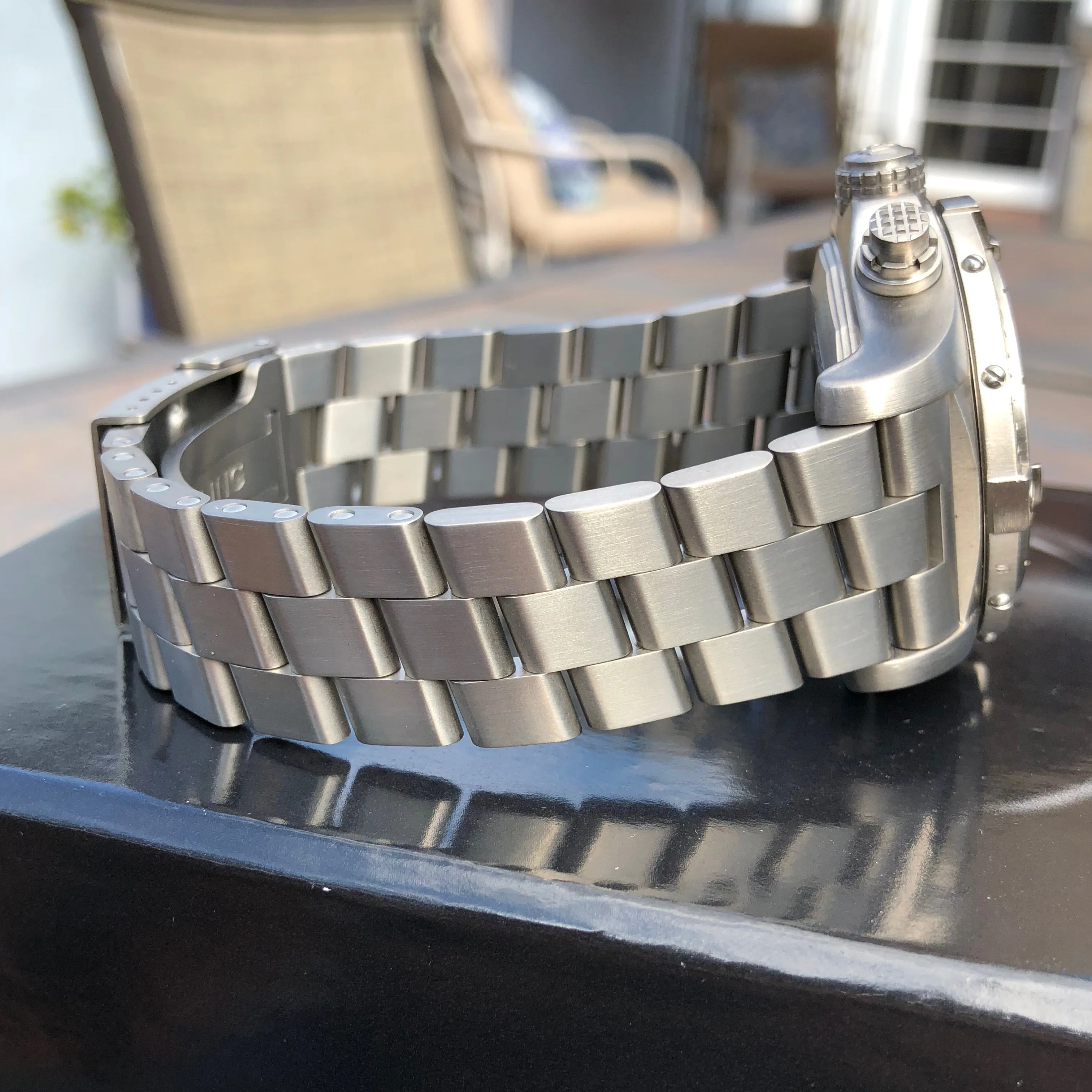 Breitling Avenger E13360 Titanium 44mm Chronograph Automatic Wristwatch Box Papers