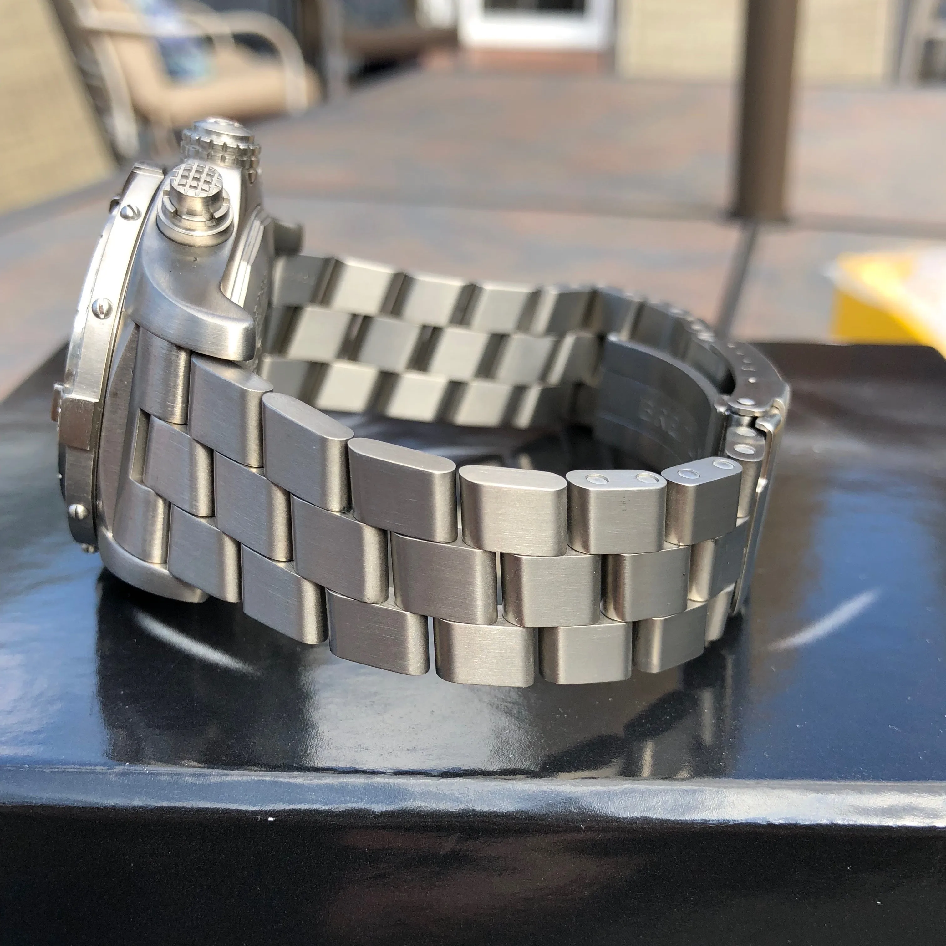 Breitling Avenger E13360 Titanium 44mm Chronograph Automatic Wristwatch Box Papers