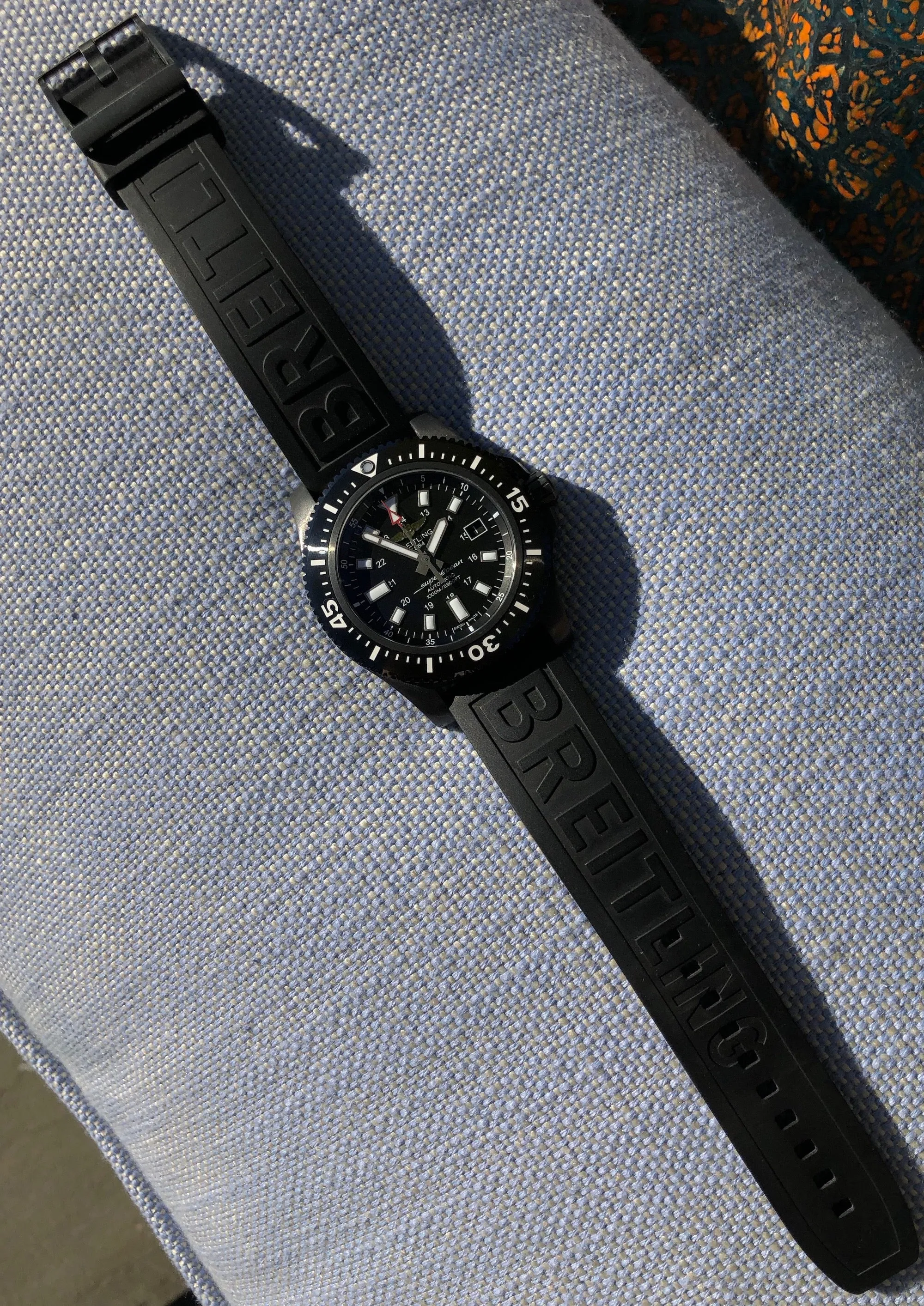 Breitling Superocean 44 Special M1739313 Black Steel Automatic Wristwatch Box Papers