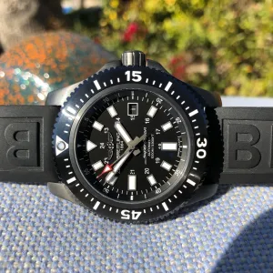 Breitling Superocean 44 Special M1739313 Black Steel Automatic Wristwatch Box Papers