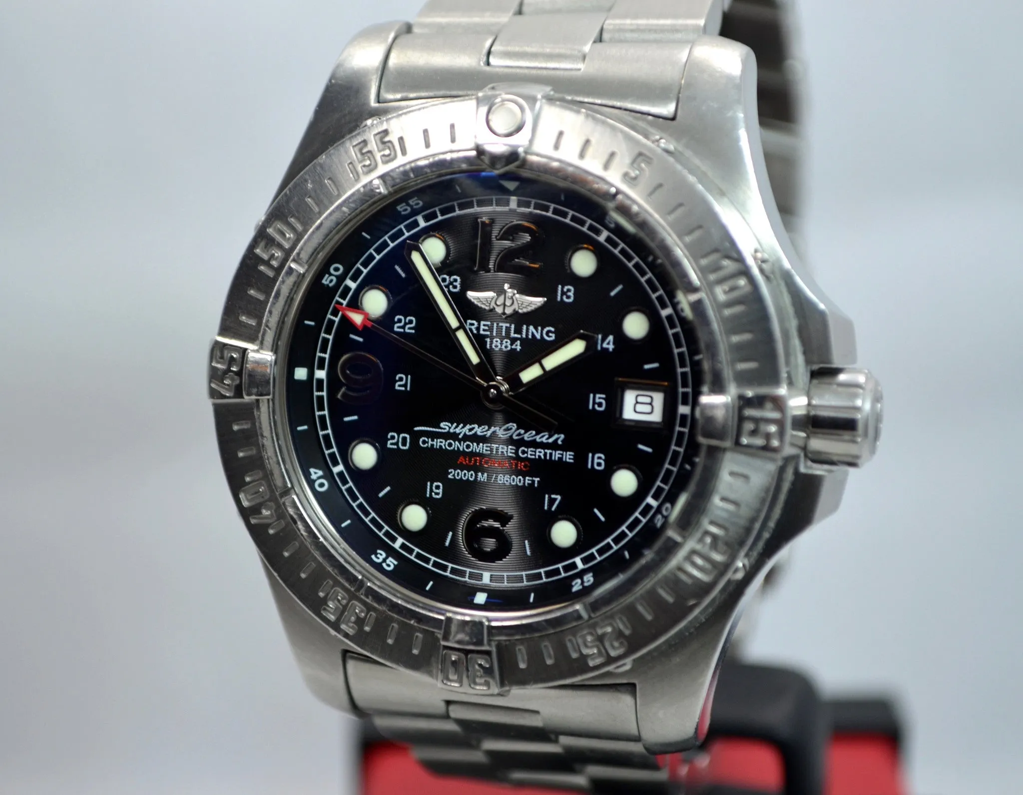 Breitling SuperOcean Steelfish A17390 Automatic Steel Black 44mm Wristwatch