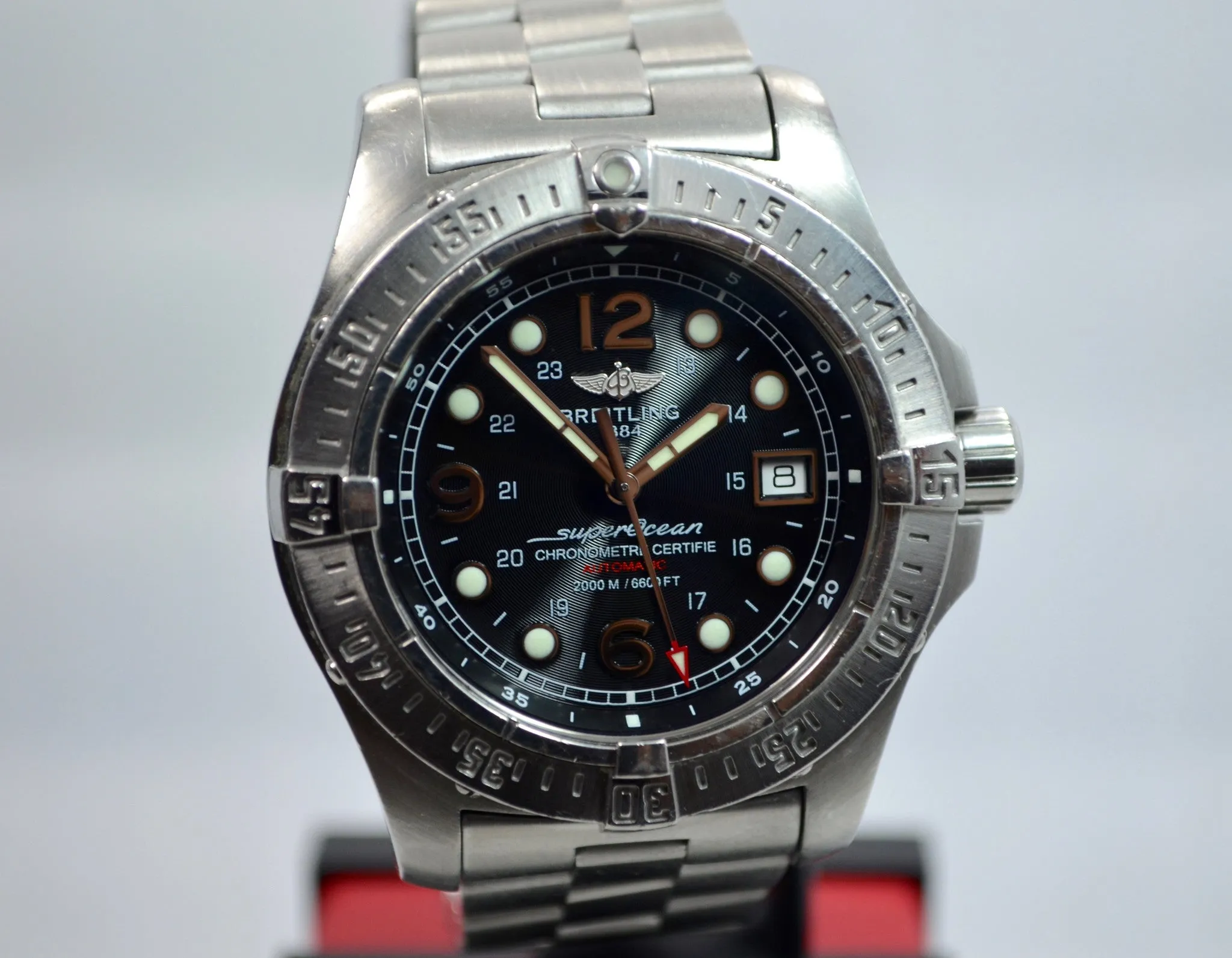 Breitling SuperOcean Steelfish A17390 Automatic Steel Black 44mm Wristwatch