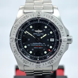 Breitling SuperOcean Steelfish A17390 Automatic Steel Black 44mm Wristwatch