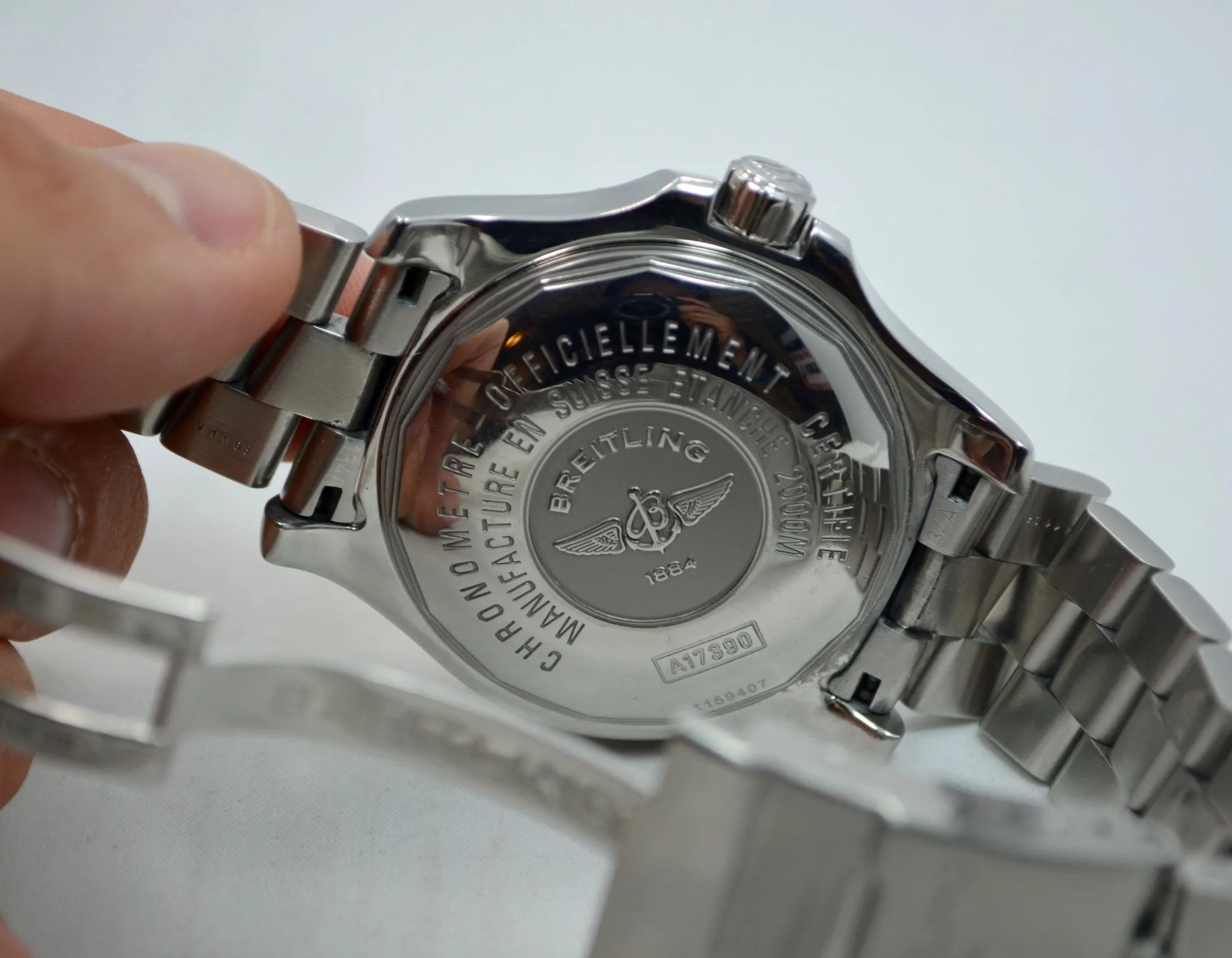 Breitling SuperOcean Steelfish A17390 Automatic Steel Black 44mm Wristwatch