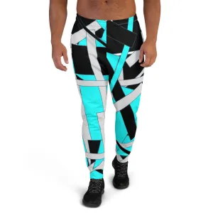 Bright Blue Geometric Men's Joggers