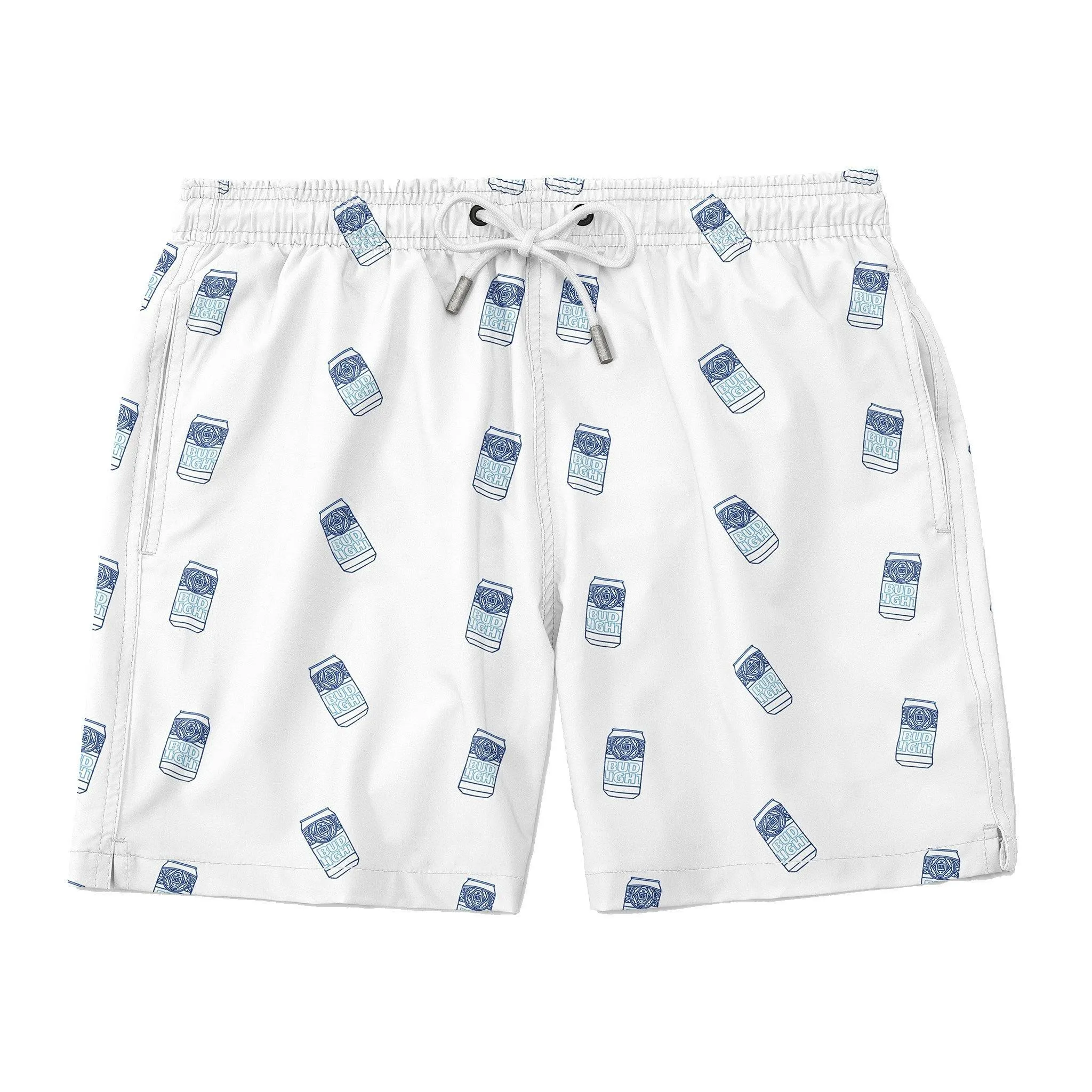 Bud Light Scatter Can Swim Trunks