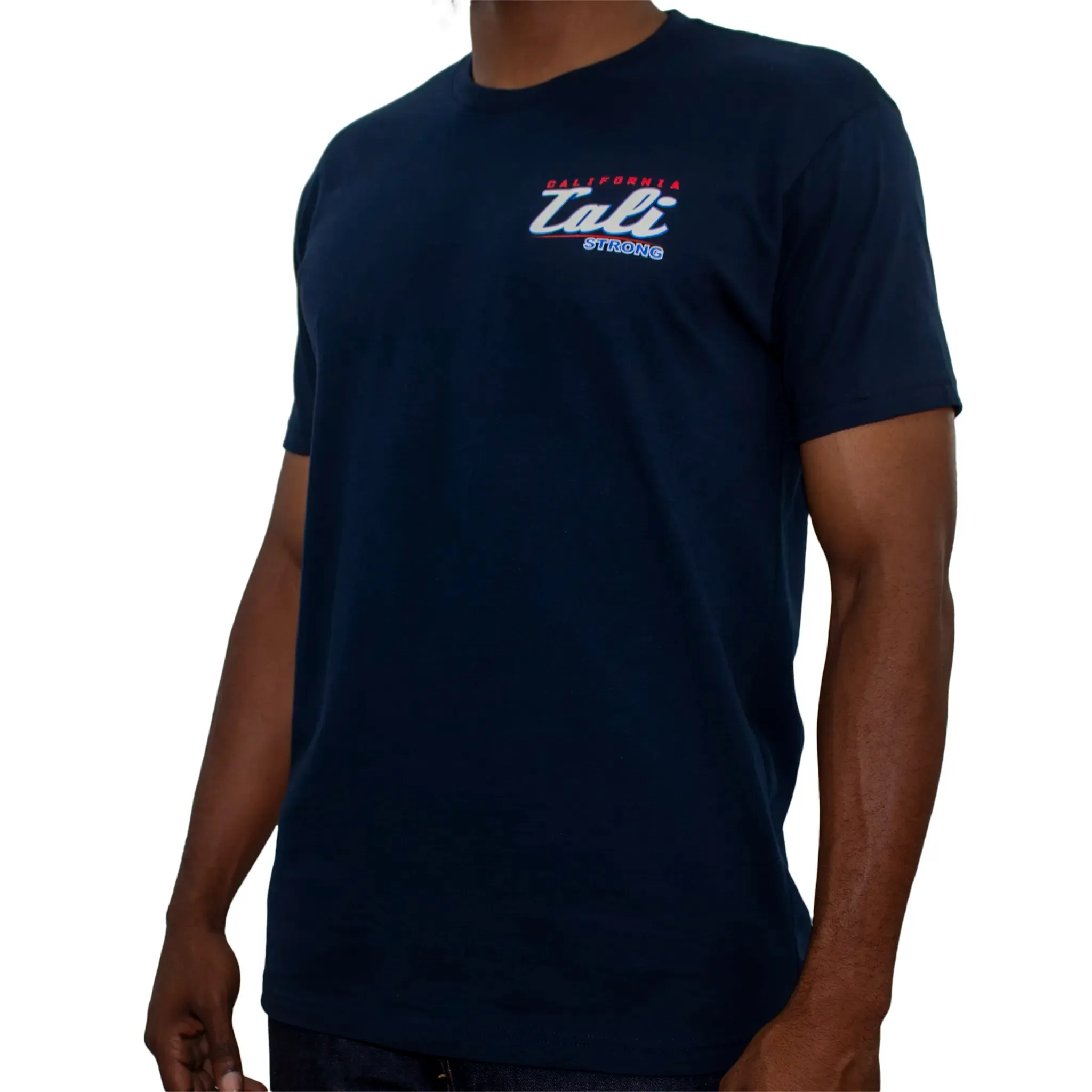 CALI Strong Crest USA T-Shirt Navy Max Glow in the Dark