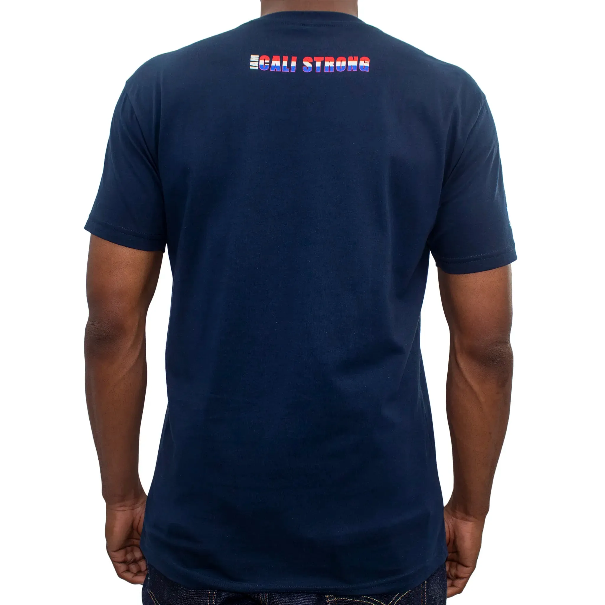 CALI Strong Crest USA T-Shirt Navy Max Glow in the Dark