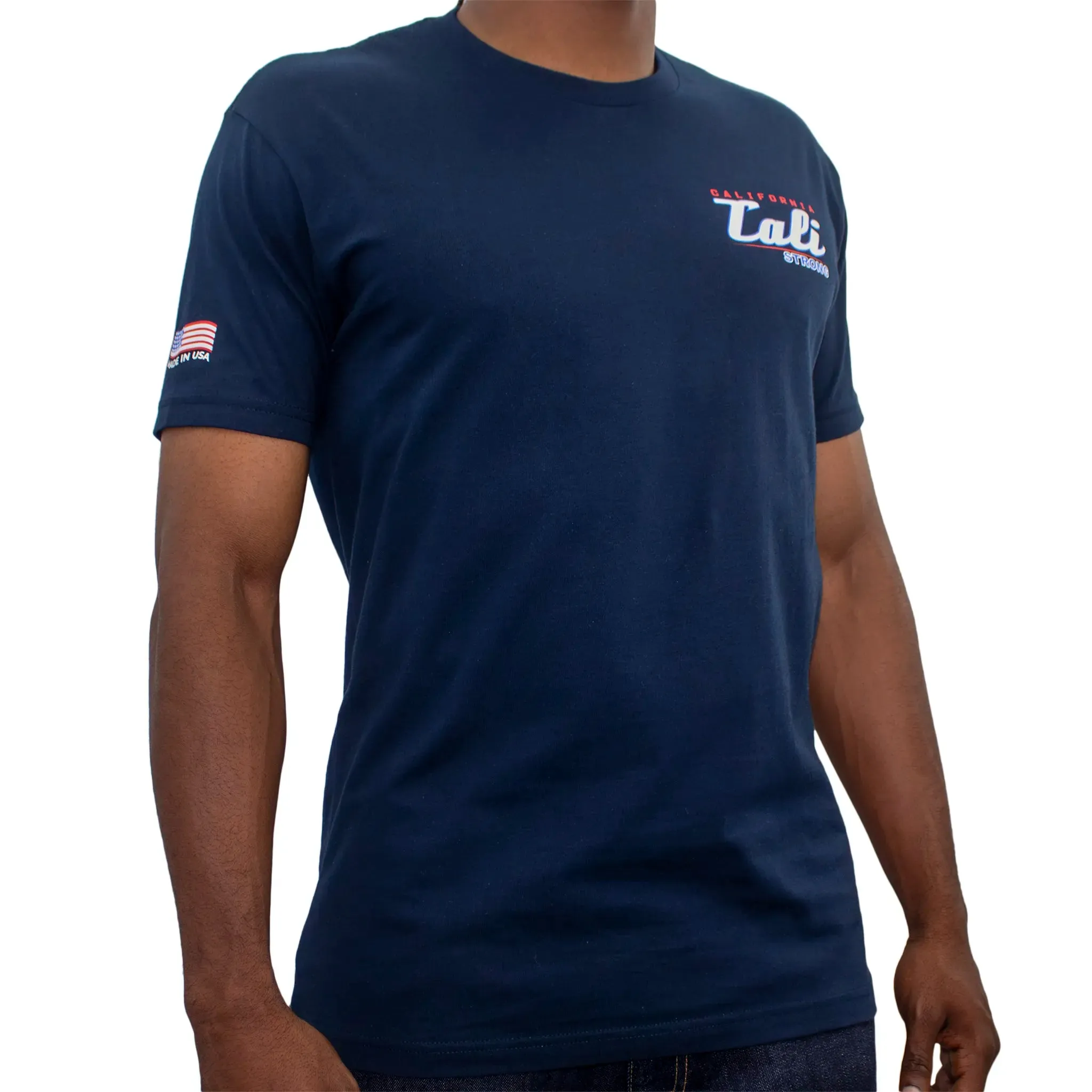 CALI Strong Crest USA T-Shirt Navy Max Glow in the Dark
