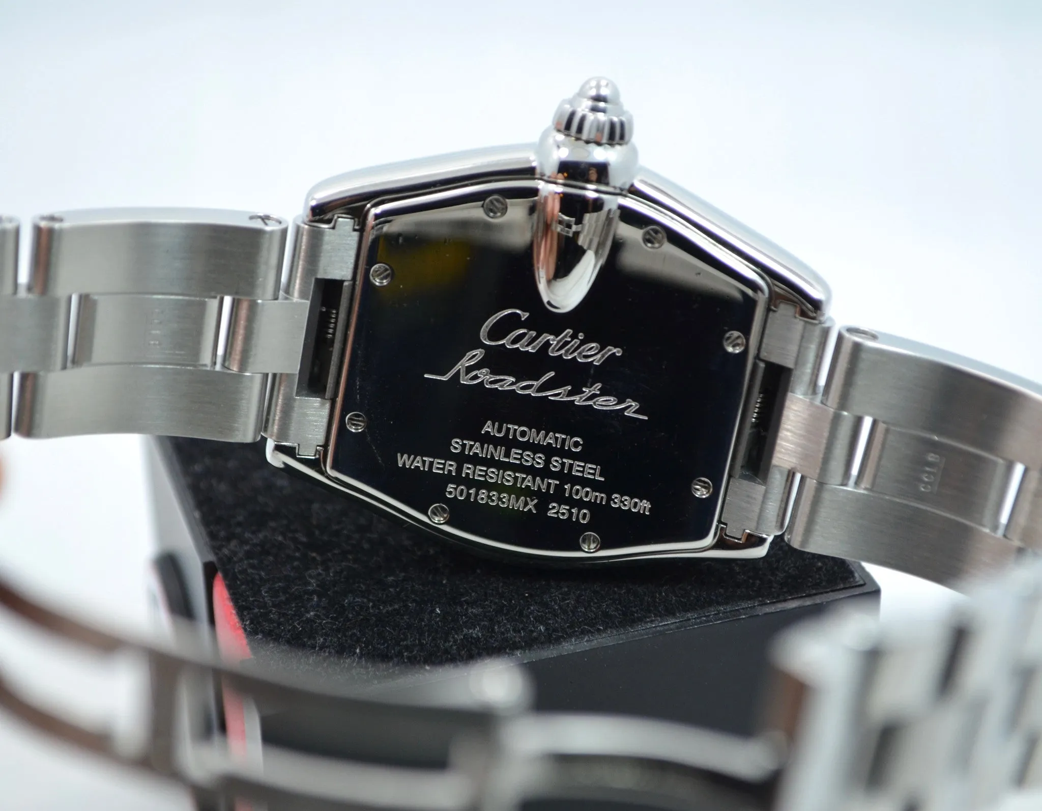 Cartier Roadster W62025V3 2510 Steel Roman Large Size Automatic Watch Box Papers