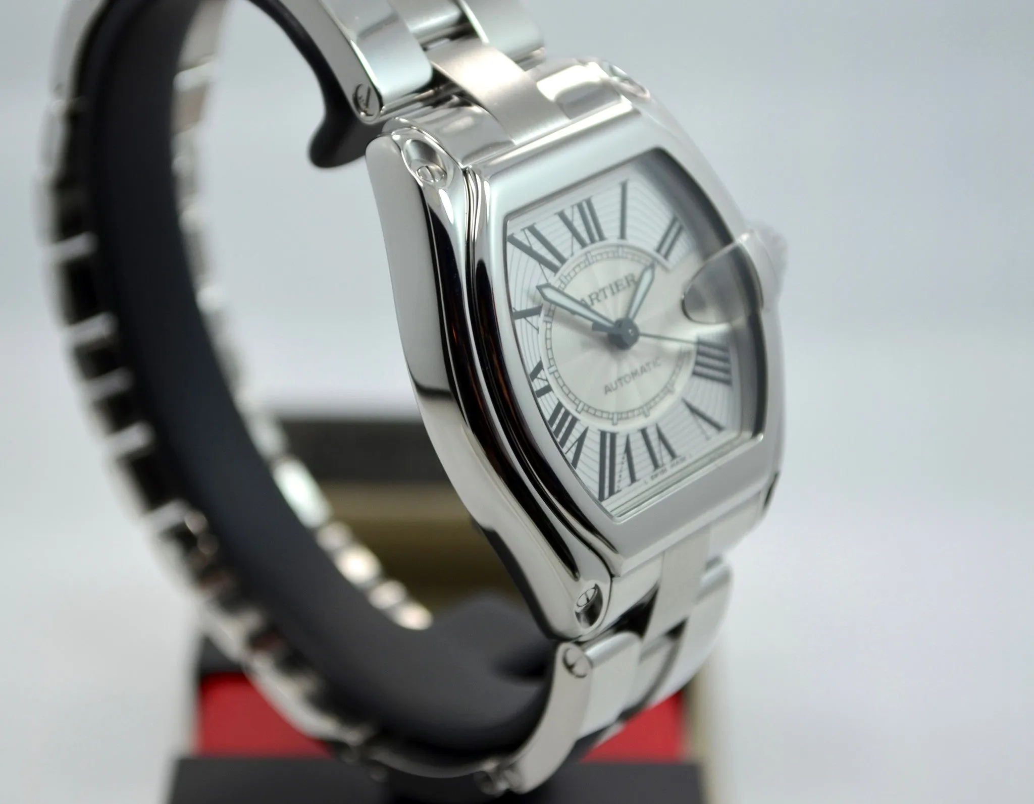 Cartier Roadster W62025V3 2510 Steel Roman Large Size Automatic Watch Box Papers