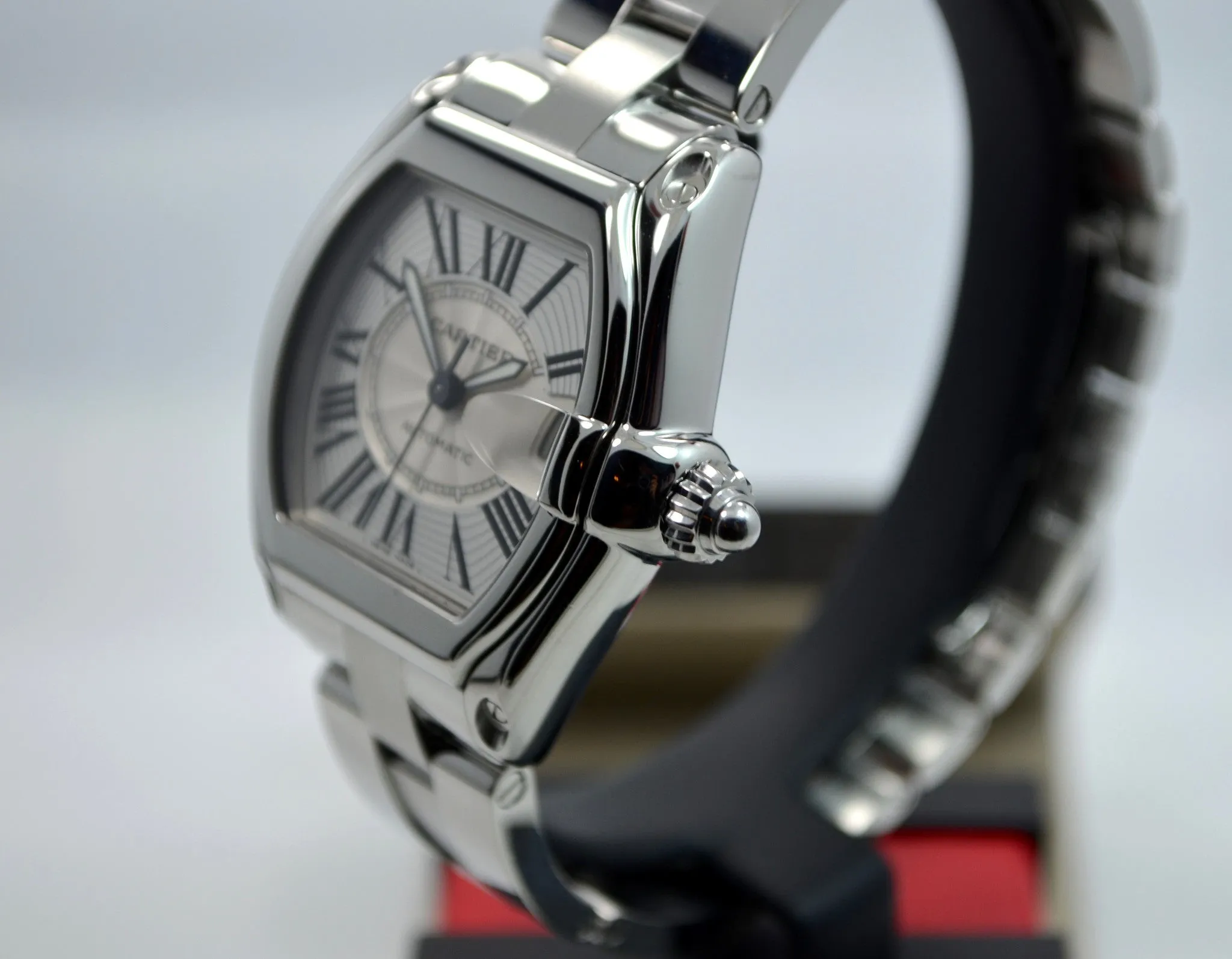 Cartier Roadster W62025V3 2510 Steel Roman Large Size Automatic Watch Box Papers