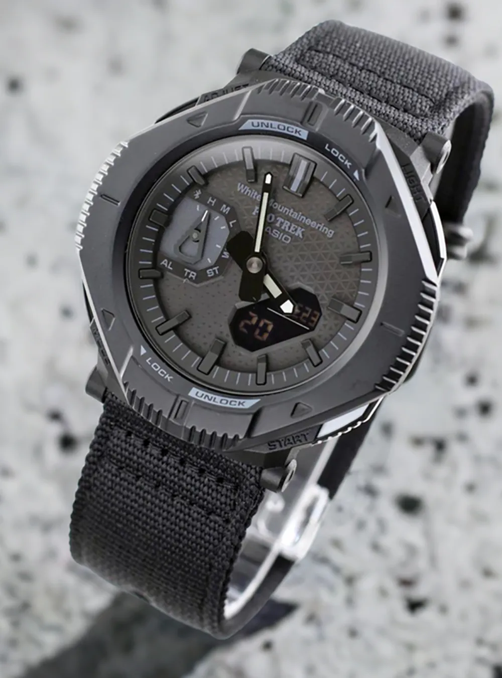 CASIO WATCH PROTREK WHITE MOUNTAINEERING® COLLABORATION MODEL HIKER LINE PRJ-B001WM-1JR LIMITED EDITION JAPAN MOV'T JDM