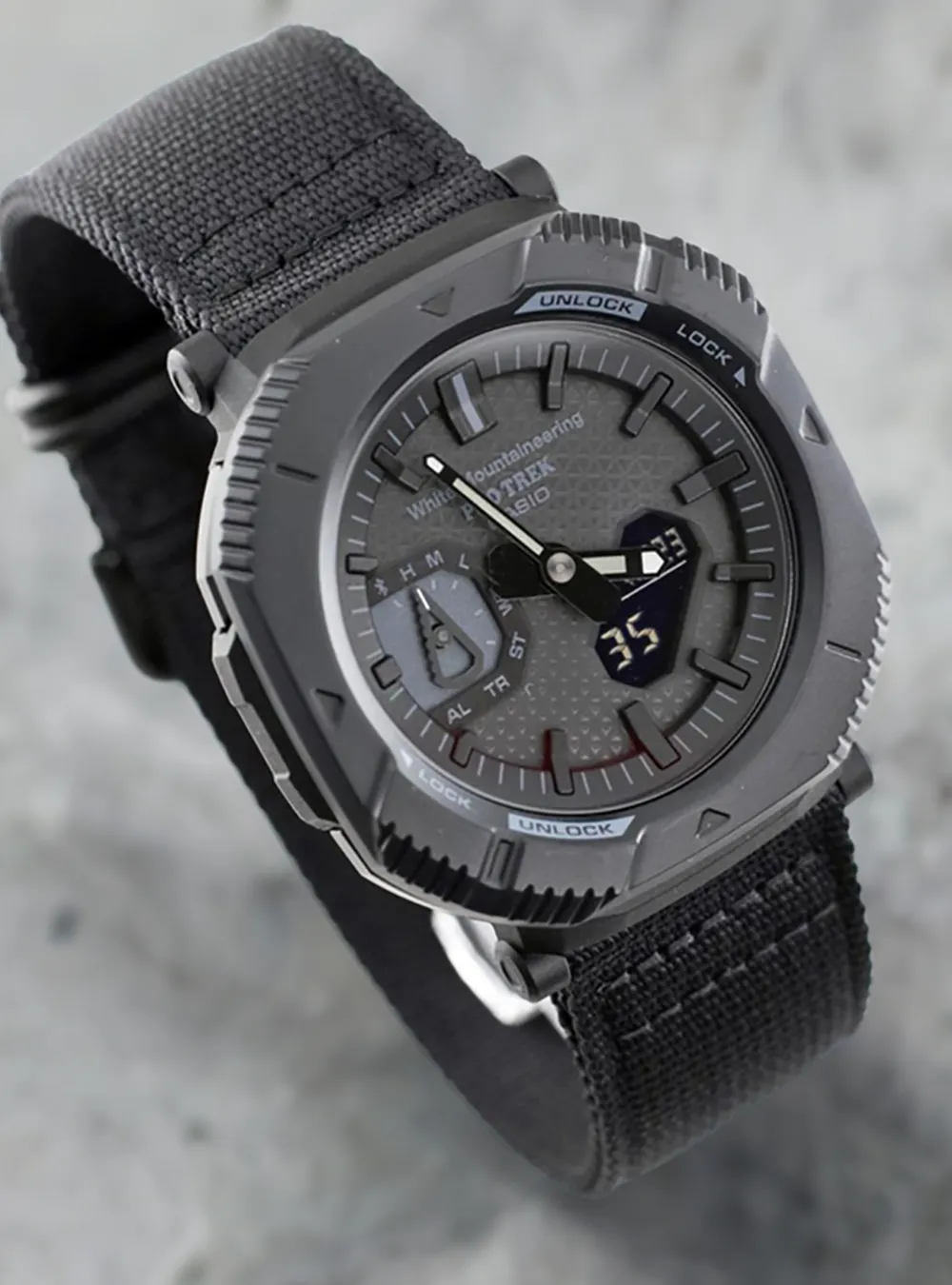 CASIO WATCH PROTREK WHITE MOUNTAINEERING® COLLABORATION MODEL HIKER LINE PRJ-B001WM-1JR LIMITED EDITION JAPAN MOV'T JDM
