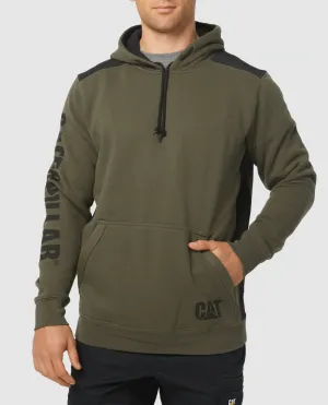 CAT Logo Panel Hooded Sweat