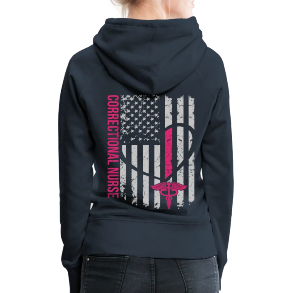 Correctional Nurse Nurse Flag Women’s Premium Hoodie