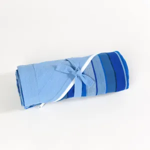 Cotton Beach Throw | Stormy Blues