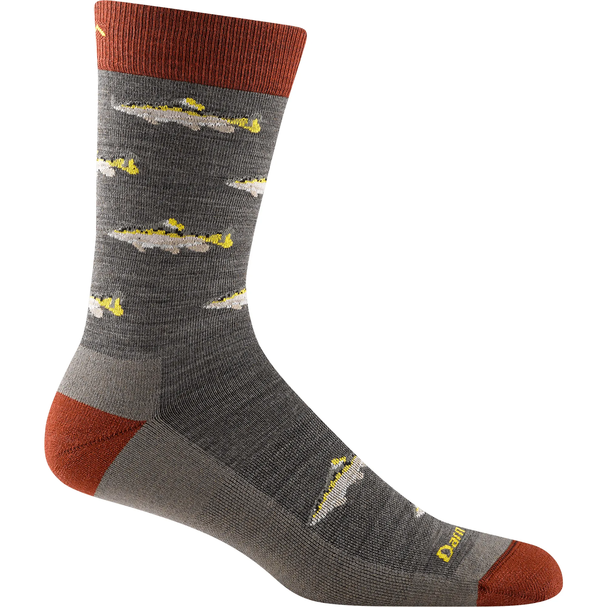 Darn Tough Mens Spey Fly Crew Lightweight Lifestyle Socks