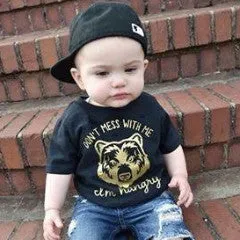 Don't Mess with Me I'm Hangry Bear Toddler Tee
