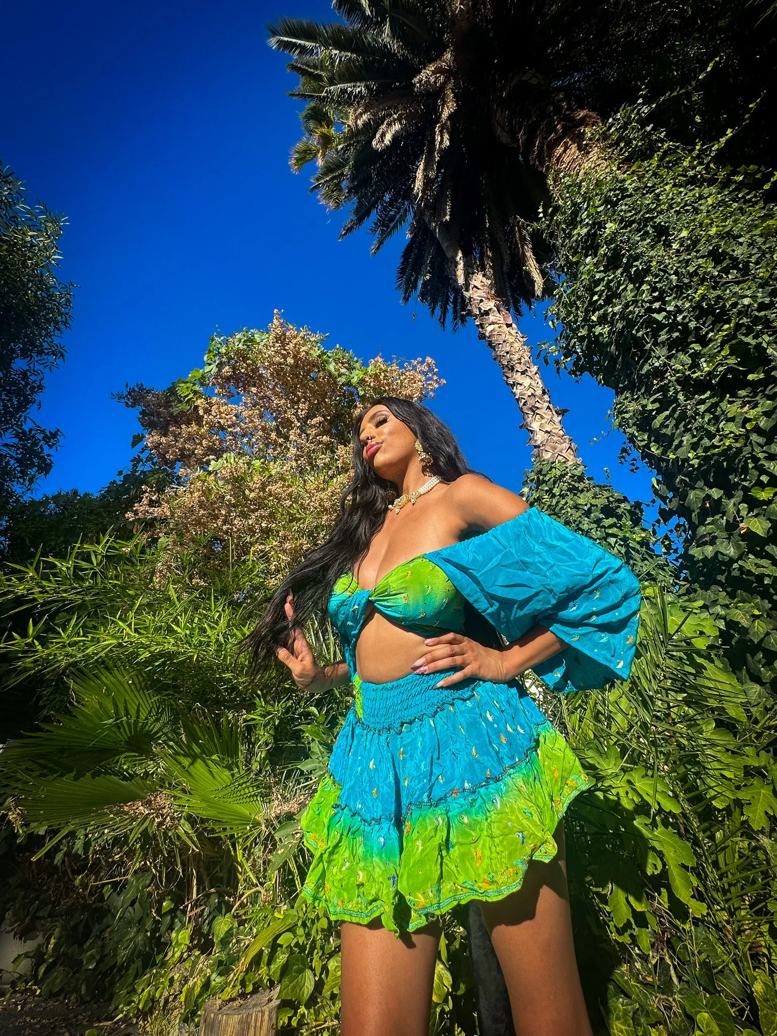 Earth Angel Micro Mini Skirt Set