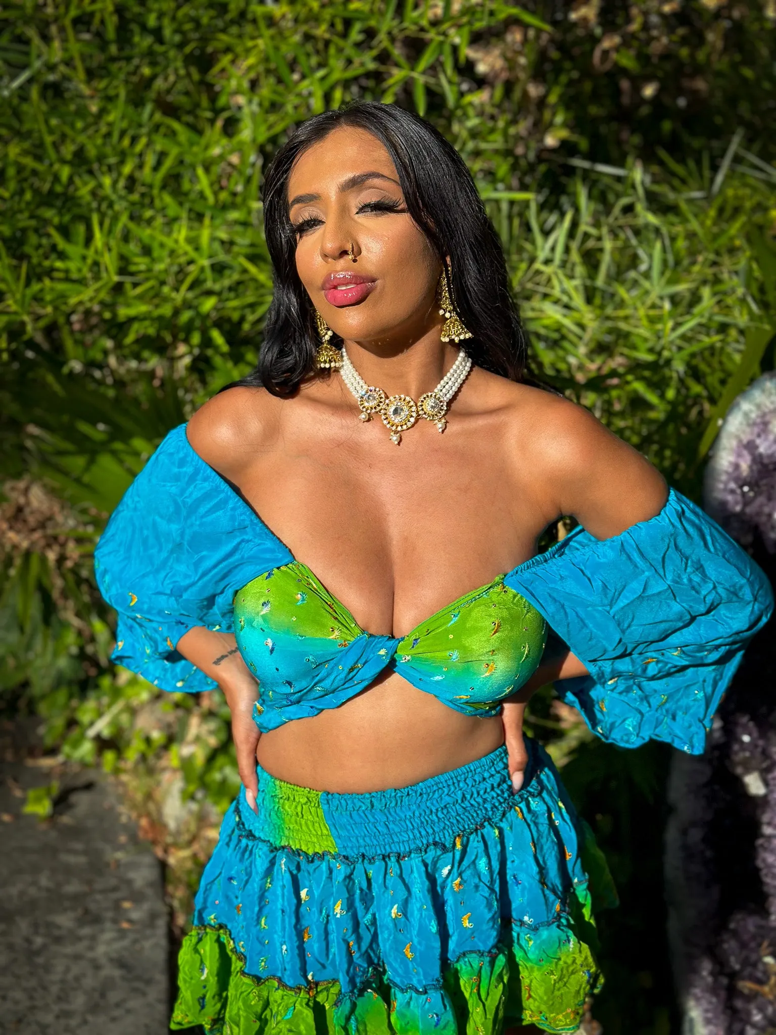 Earth Angel Micro Mini Skirt Set