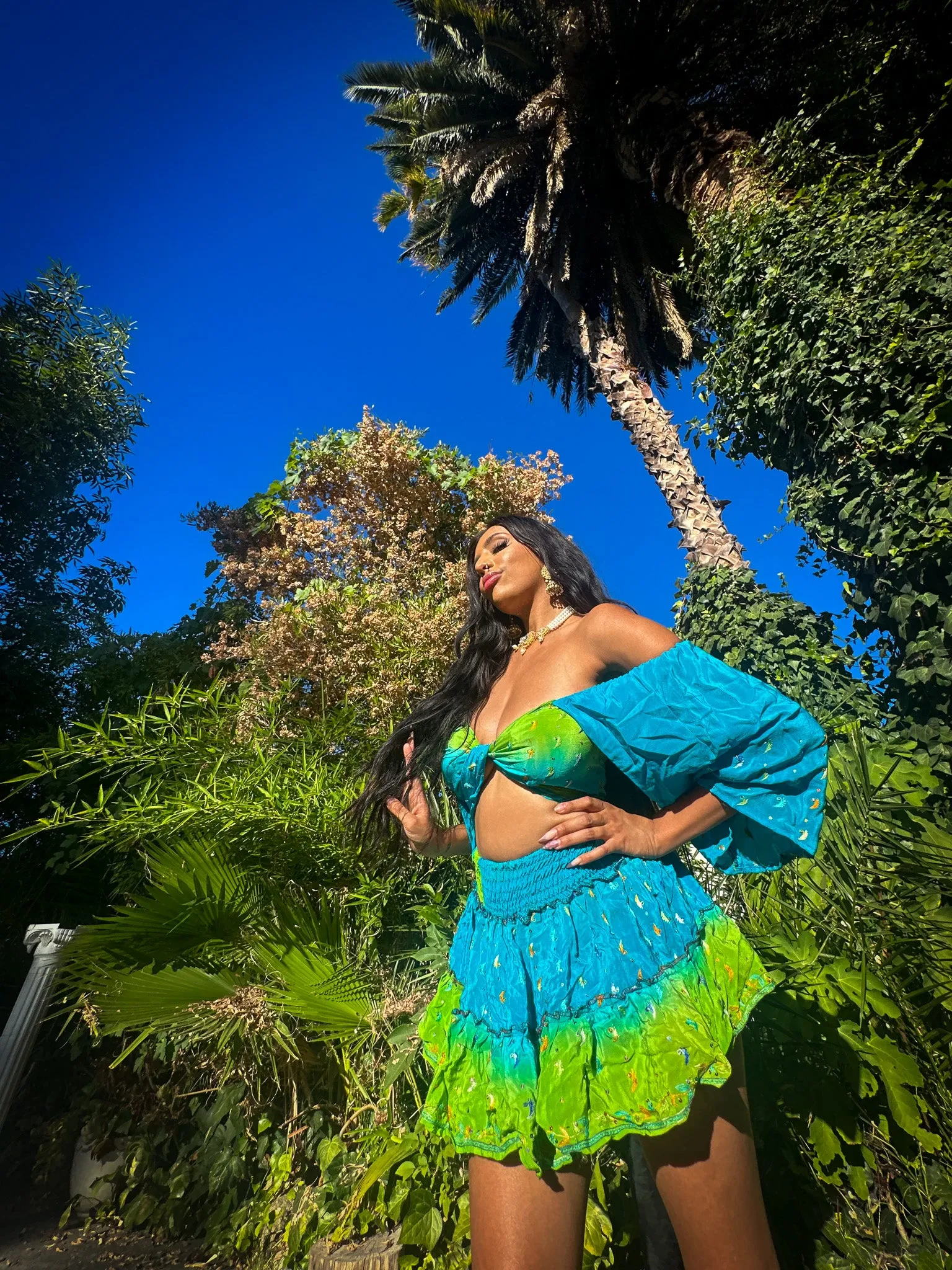 Earth Angel Micro Mini Skirt Set