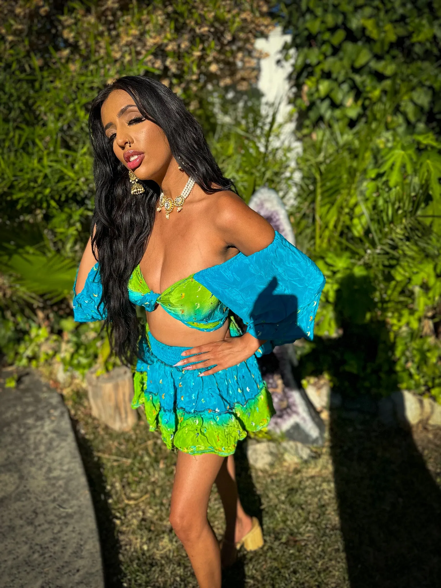 Earth Angel Micro Mini Skirt Set