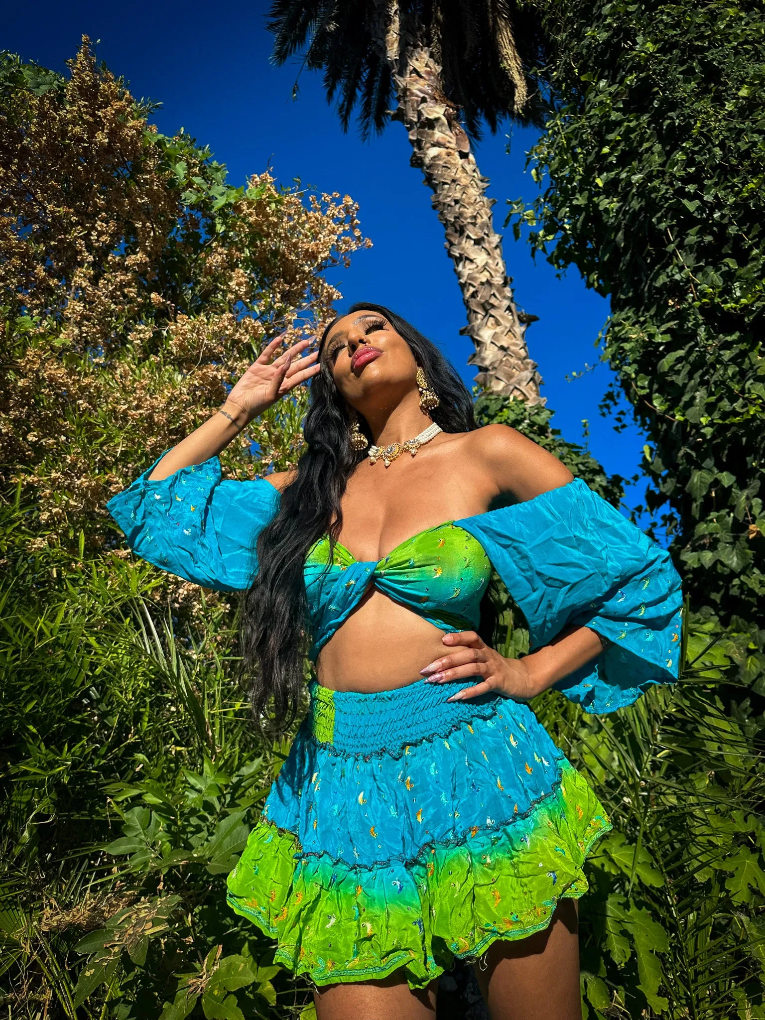 Earth Angel Micro Mini Skirt Set